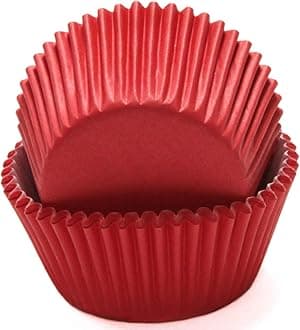 Chef Craft Bright Red Baking Cups, 50 Count (21860)