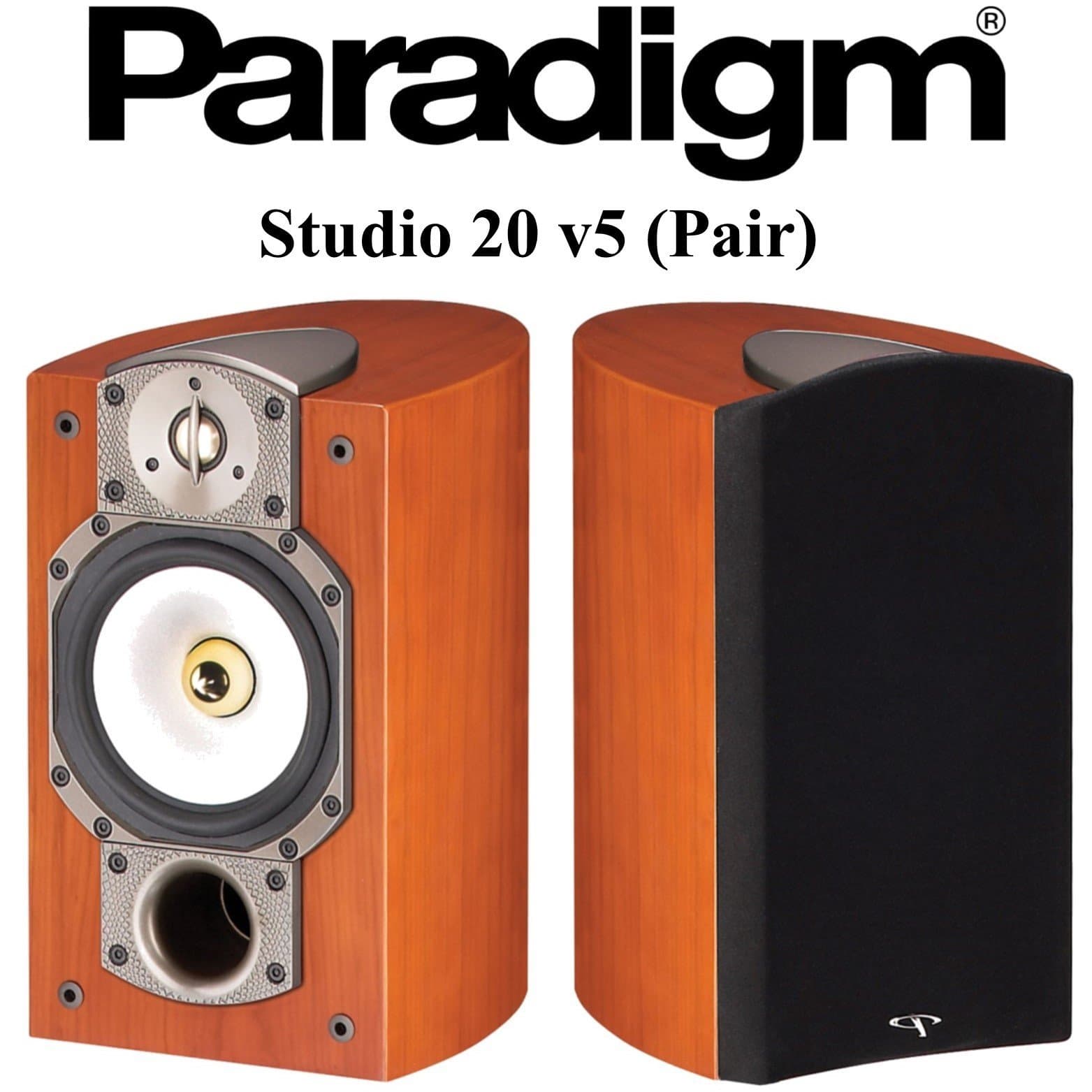 Paradigm Studio 20 v5 Bookshelf Speaker (Pair, Cherry)