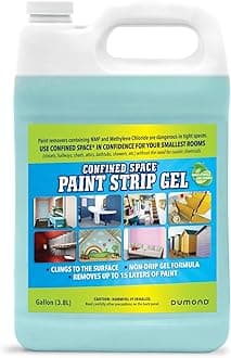 Dumond Confined Space Paint Strip Gel, Remove Up to 15 Layers of Latex, Oil, Acrylic & Water-Based Coatings from Small Spaces, Closets, Furniture, Sheds, Attics & More, Citrus Lime Aroma, 1 Gallon