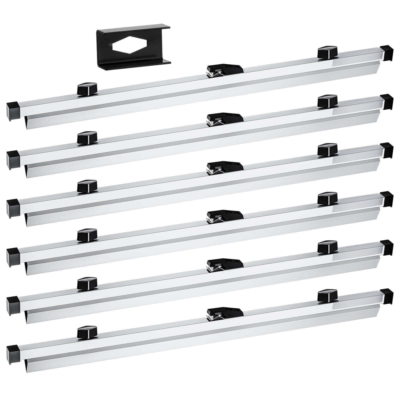 Estune6 Pcs Blueprint Hanging Clamps Binding Strips Storage for Construction Paper Poster Plans Drawings Arts (24 Inches)