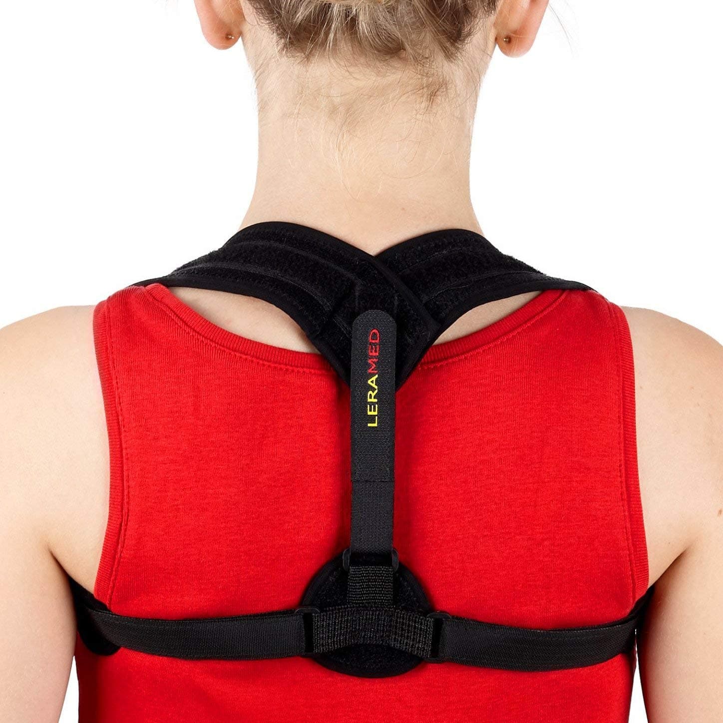 [New 2020] Posture Corrector for Men and Women - Adjustable Upper Back Brace for Clavicle Support and Providing Pain Relief from Neck, Back and Shoulder (Chest Size 25" - 40")