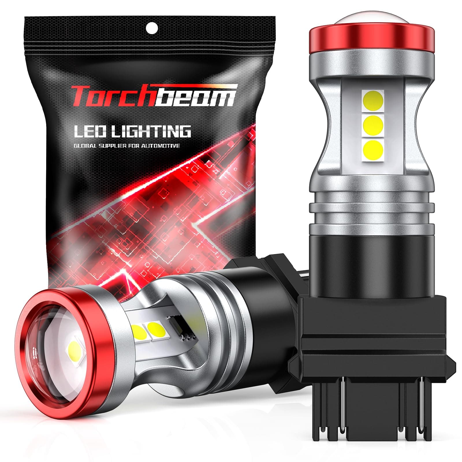 Torchbeam 3157 LED Light Bulbs 3600 Lumens with Projector Error-free For Reve...