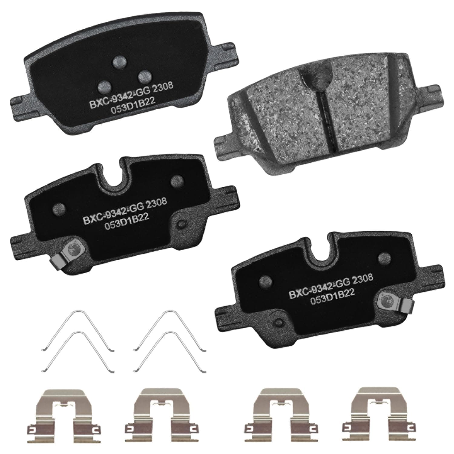 Bendix Premium SBC2308 Ceramic Rear Brake Pads for Buick Encore GX 2023-2020, Chevrolet Trailblazer 2023-2021