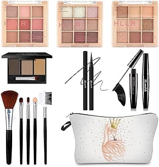 All in One Makeup Kit for Women Full Kit, Basic Cosmetics Kit for Beginner & Professionals, Eye Makeup Set Tween Girl, Make Up Kits for Teenagers, Makeup Gift Set for Girls, Women & Teens(Flamingo)