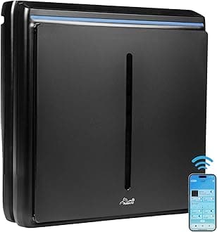 - A3 SPA-1000N Air Purifier HEPA Filter - Ultra Quiet, WiFi-enabled, Wall Mountable HEPA Air Purifiers for Home, Pets, Pet Dander, Smoke, Dust, Odors, VOCs - Asthma & Allergy Filter, Black