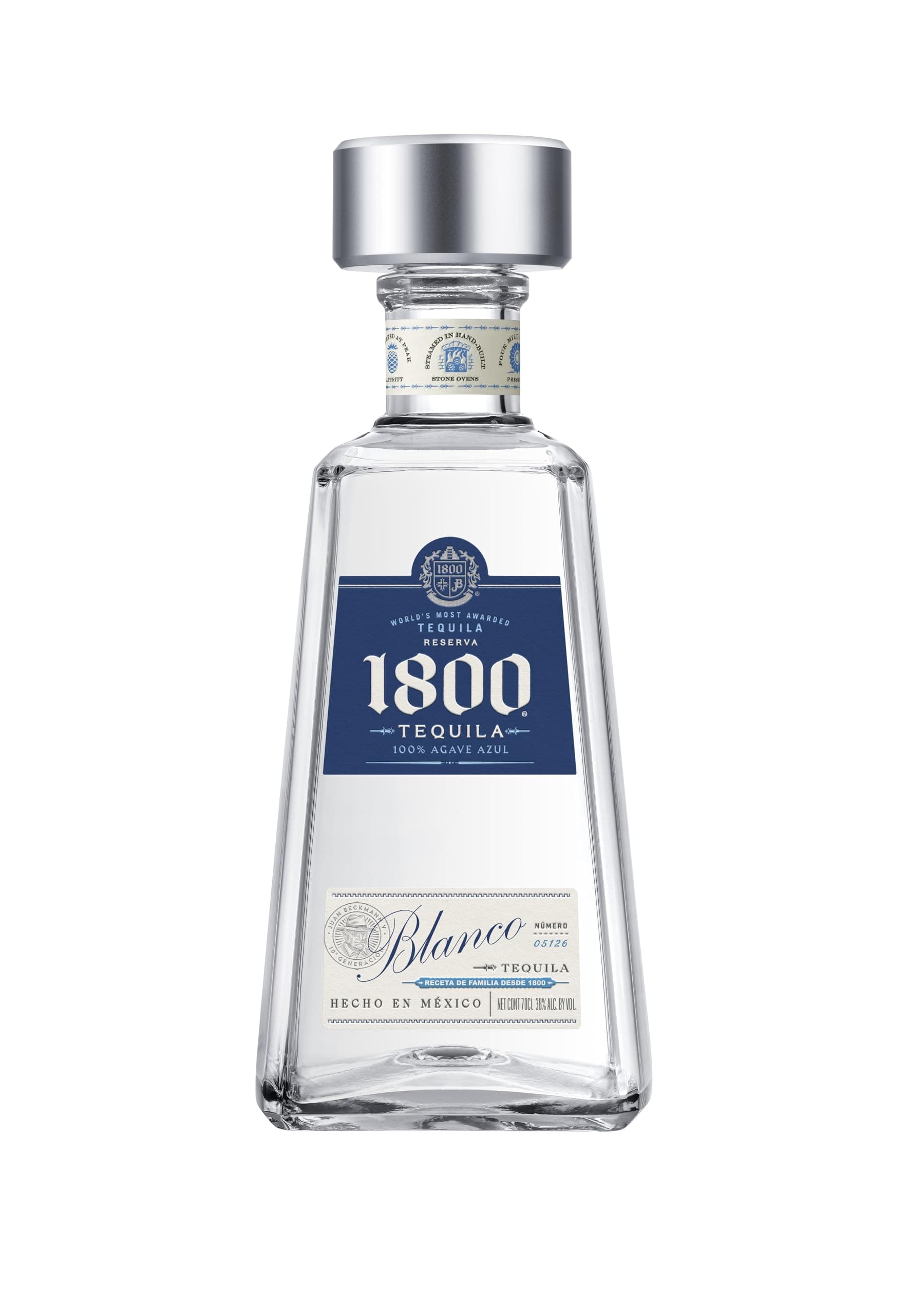 1800 Silver 100% Agave Tequila 70 cl