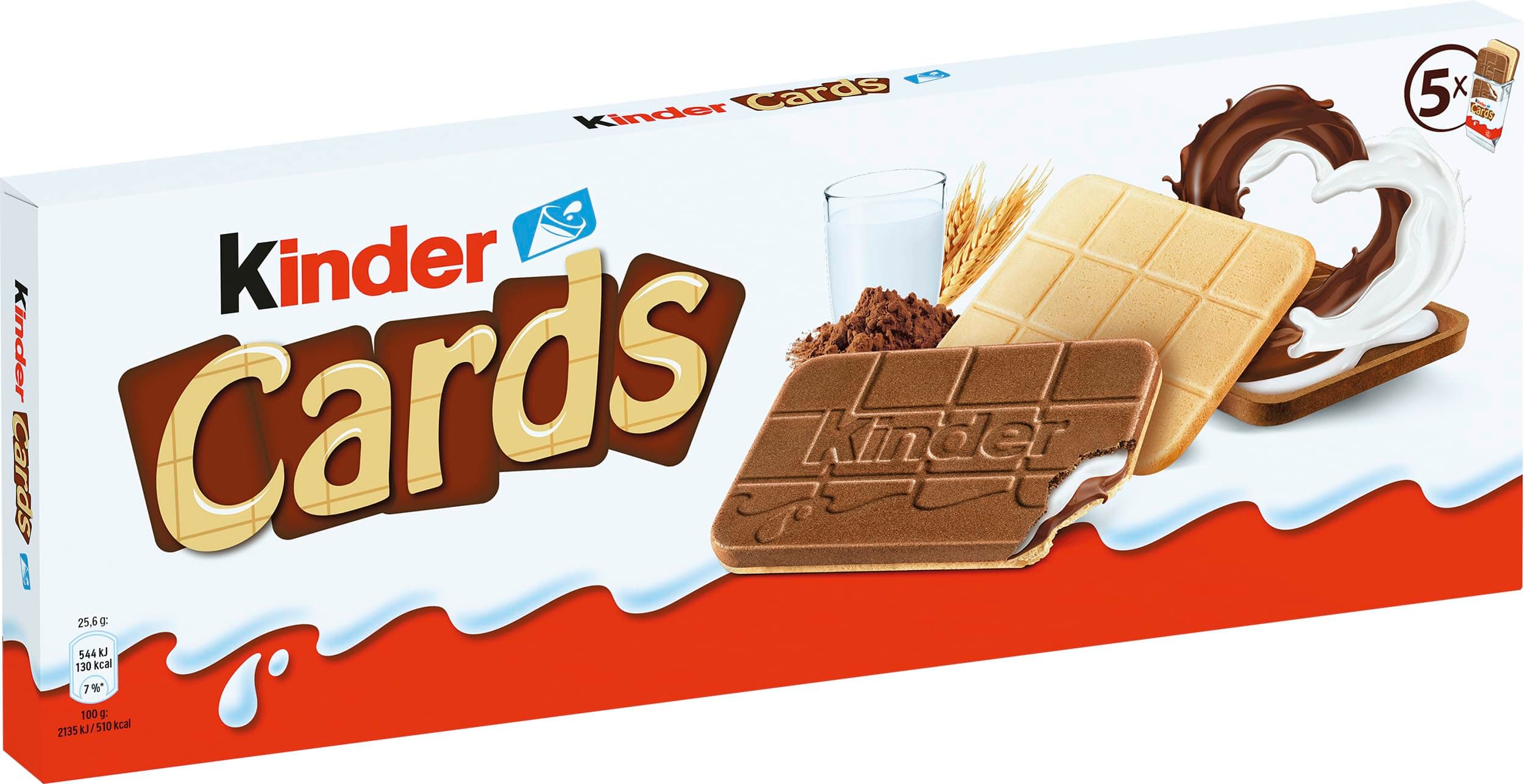 Kinder Cards Chocolate Biscuits 128g