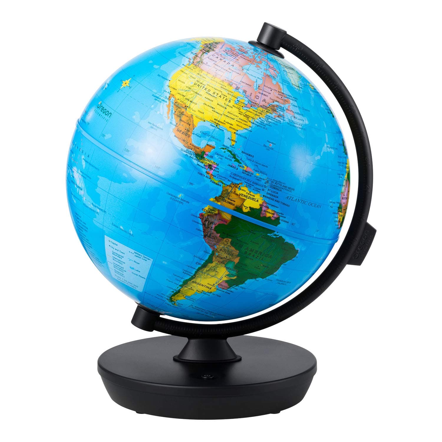 Globe 2 In 1 Illuminated Smart World Globe with Built-In Augmented Reality Technology, Earth by Day, Constellations by Night, AR App Experience, Adventure and Discovery, Educational Gift for Child