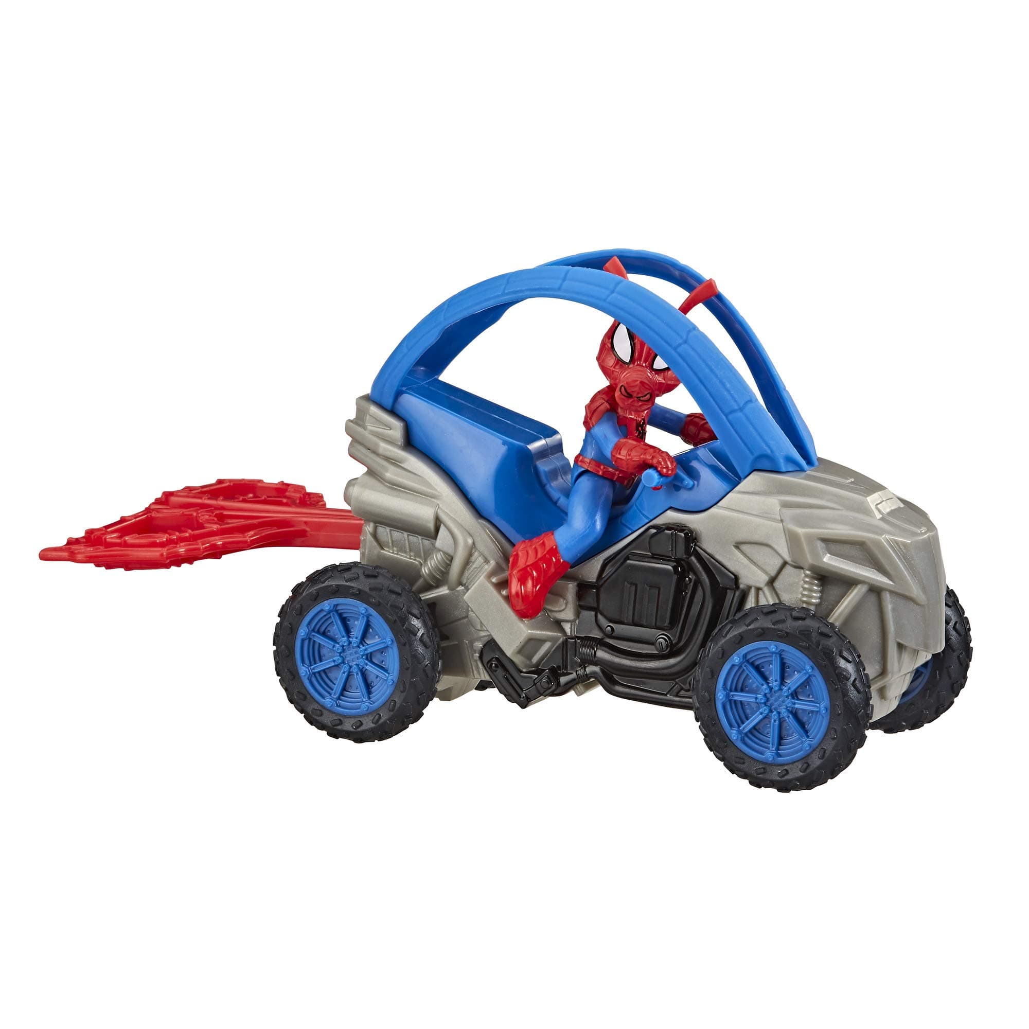 Marvel Spider-Man: Spider-Ham Stunt Vehicle 30-cm-Scale Super Hero Action Figure and Vehicle Toy, Great For Children Aged 4 and Up