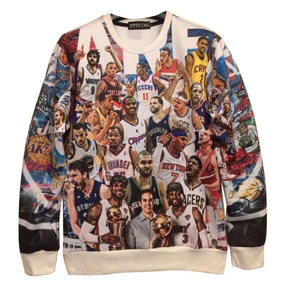 3D Sweaters Pullover Hip Hop Sweatshirt Print Animal Fruit Harajuku D09