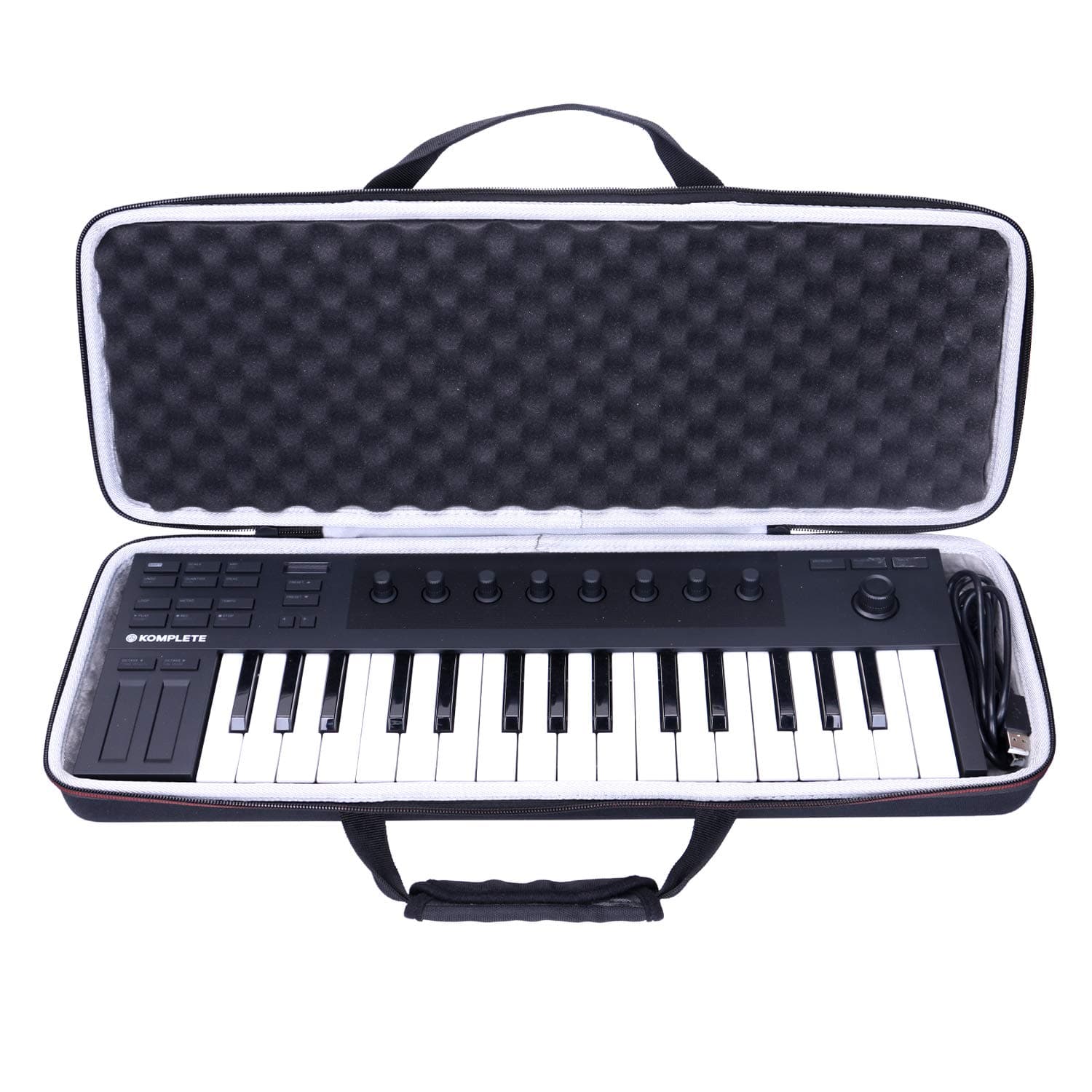 LTGEM EVA Hard Case for Native Instruments Komplete Kontrol M32 Controller Keyboard-Travel Protective Carrying Storage Bag