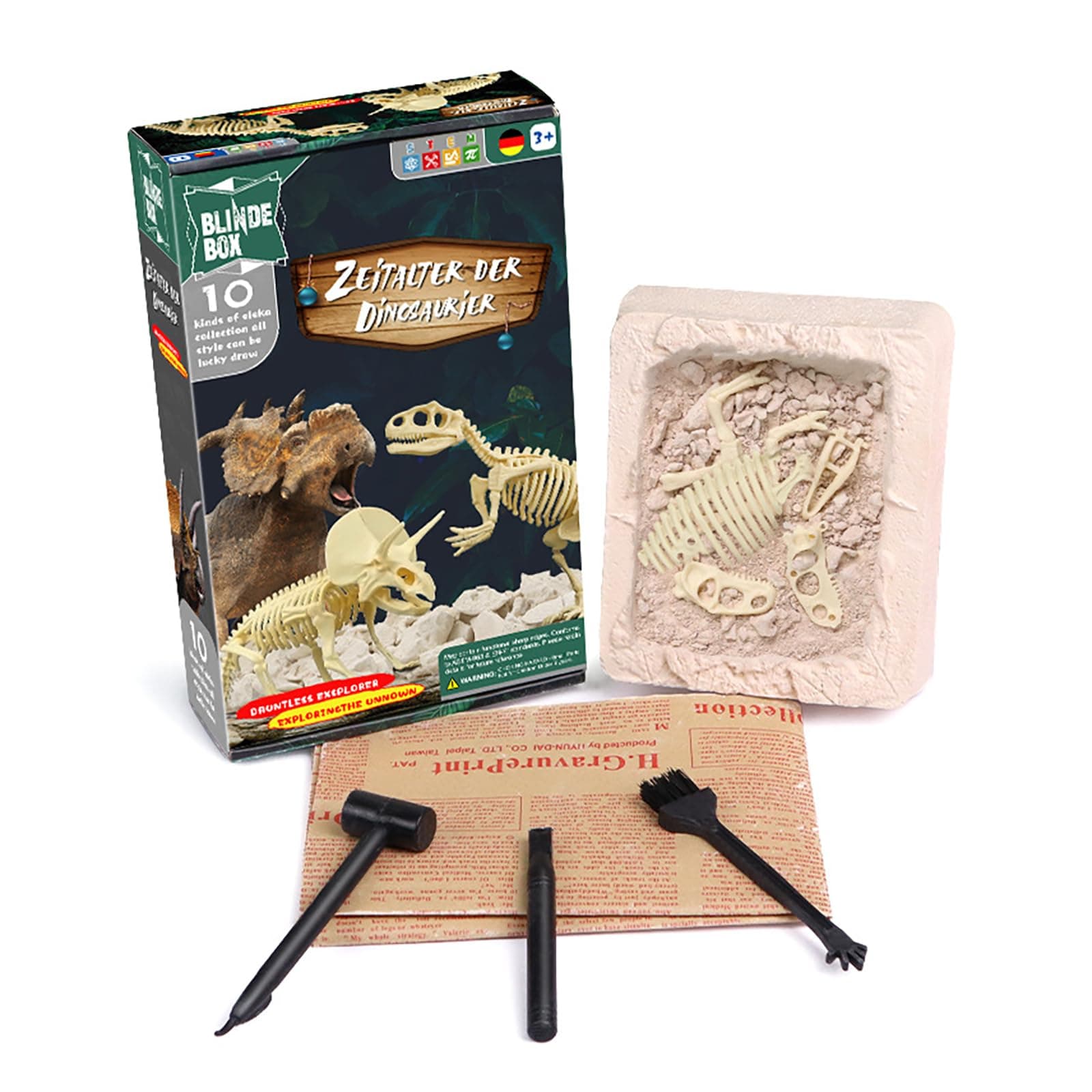 Dinosaur Rex 3D Puzzle for Children Simulation Animal Dinosaur Assembly DIY Model Toy for Kids