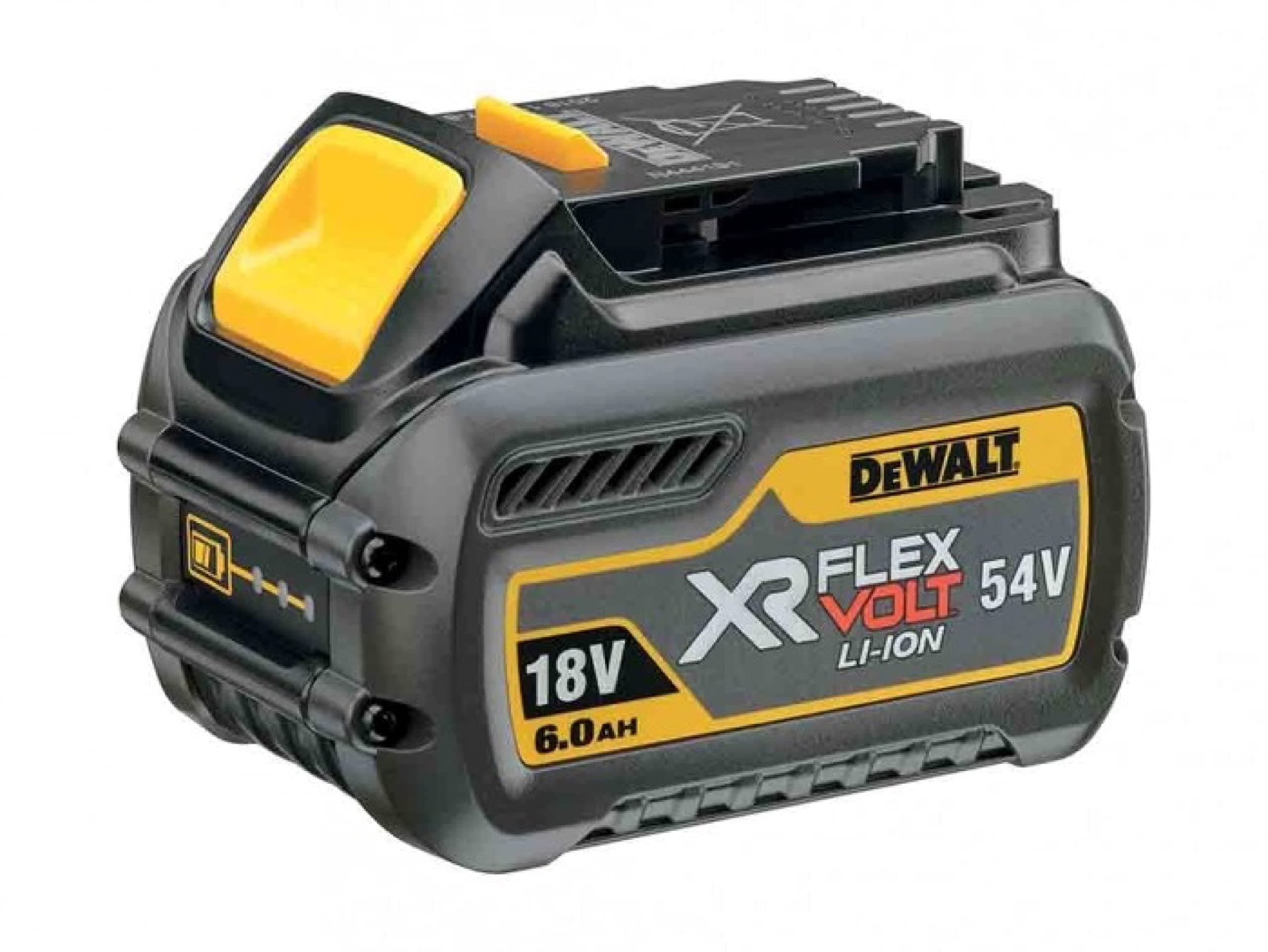 DeWalt DEWDCB546 18/54 V 6.0/2.0A Li-Ion FlexVolt XR Slide Battery - Yellow