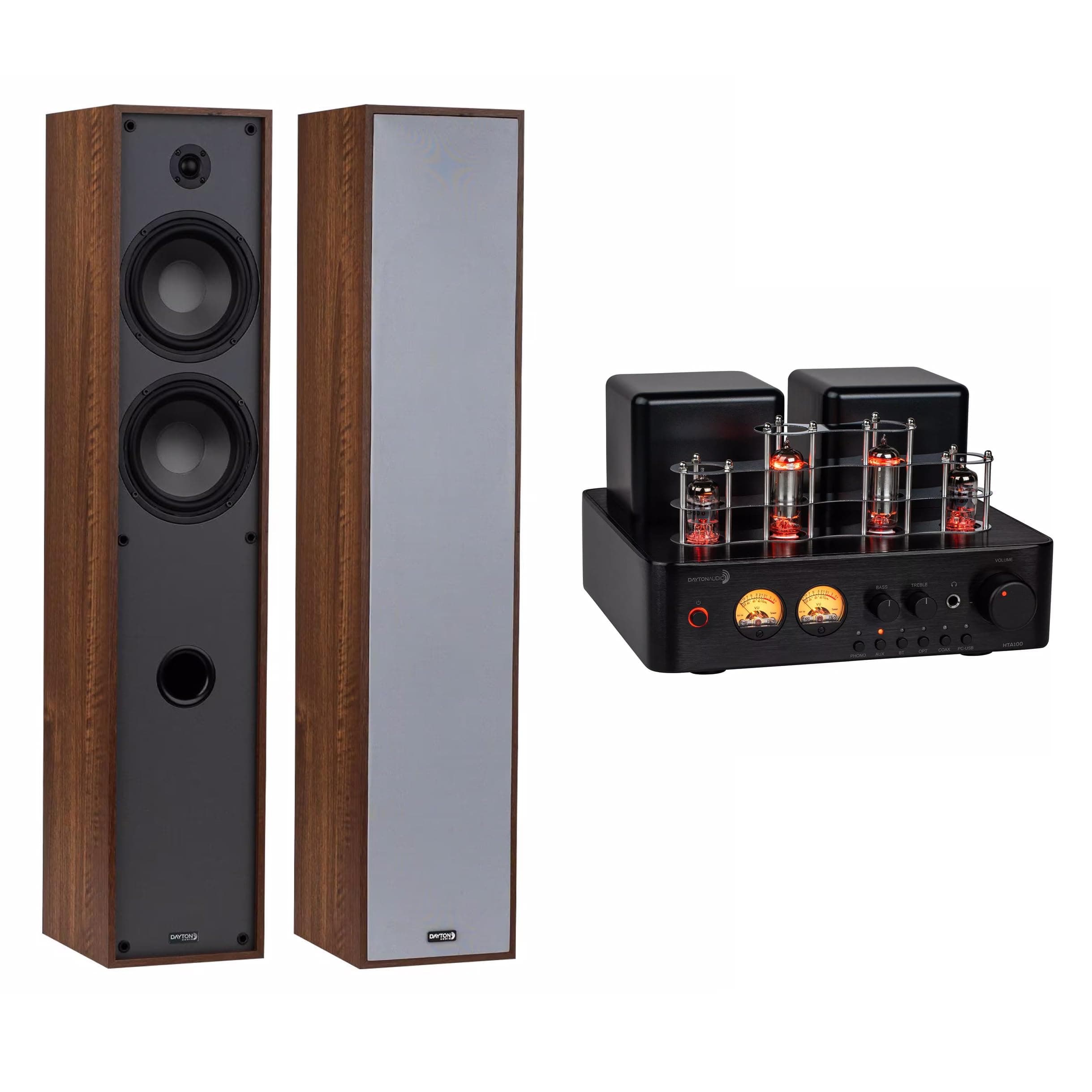Floor Standing Stereo System - Wood