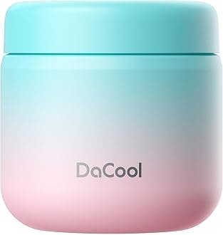 DaCool Kids Thermo for Hot Food Vacuum Stainless Steel Insulated Food Jar 13.5 OZ Kids Lunch Food Thermo Insulated Lunch Container Bento for School Office Picnic Travel Outdoors,Leakproof,BPA Free