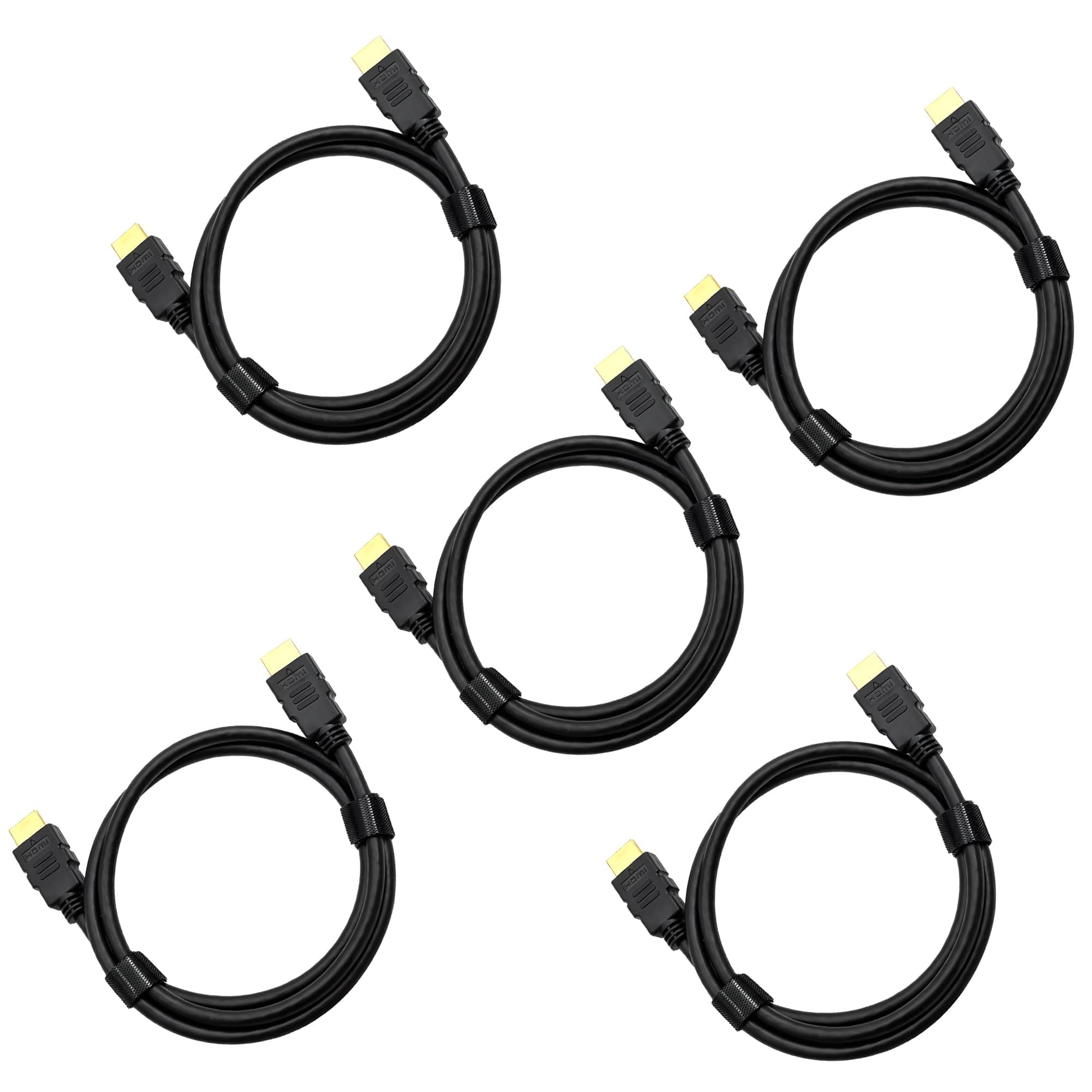 CENTROPOWER5-Pack HDMI Cable 2.0 4K Ultra HD/Cord,High-Speed, 18Gbps,2.0b @60Hz,(1080P 2160P HDR) 3 Feet,Black HDMI Cord，for Laptop, Monitors, HDTV