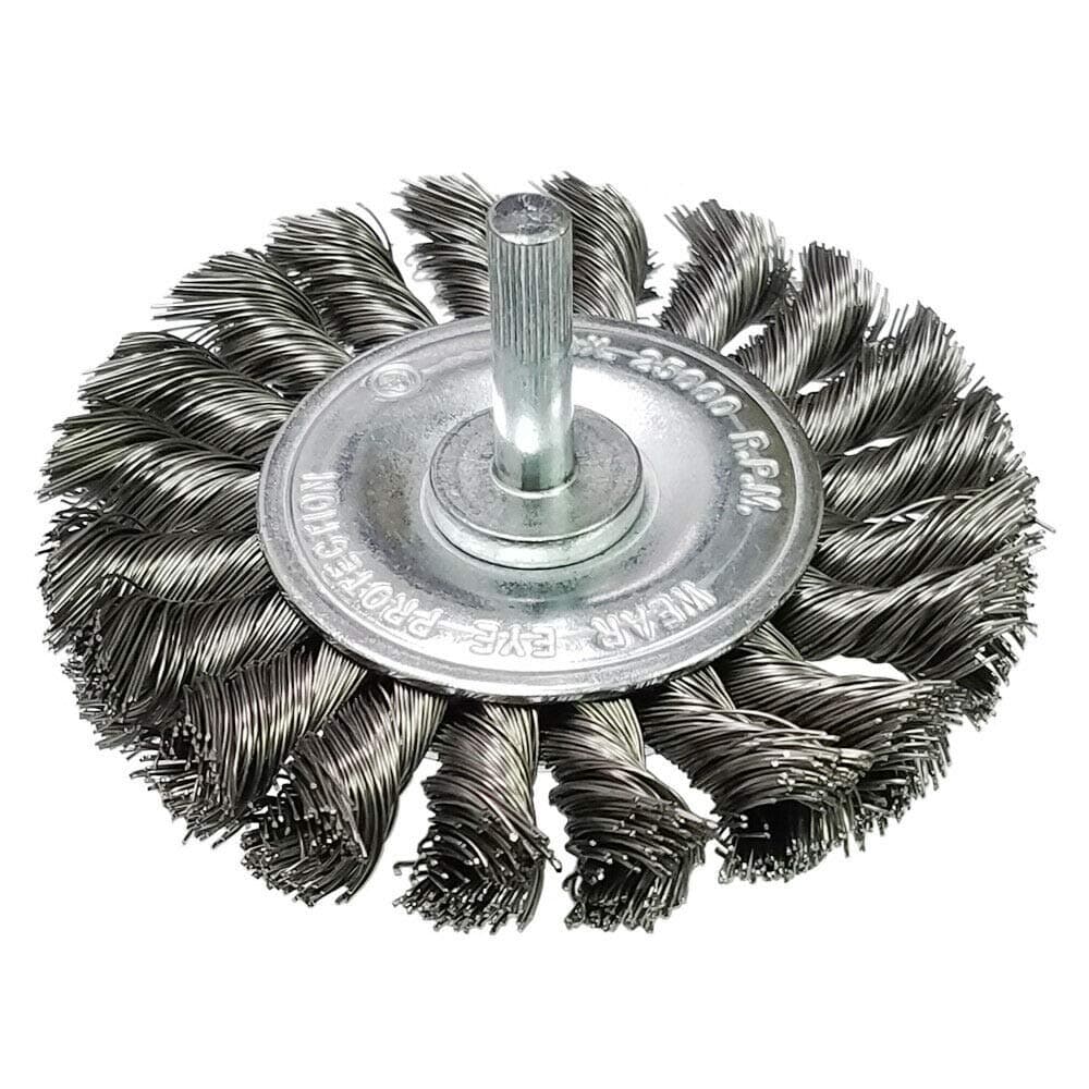 Generic Twist Knot Wire Wheel 3in*.014*1/4 (Pack of 1) ZN306030