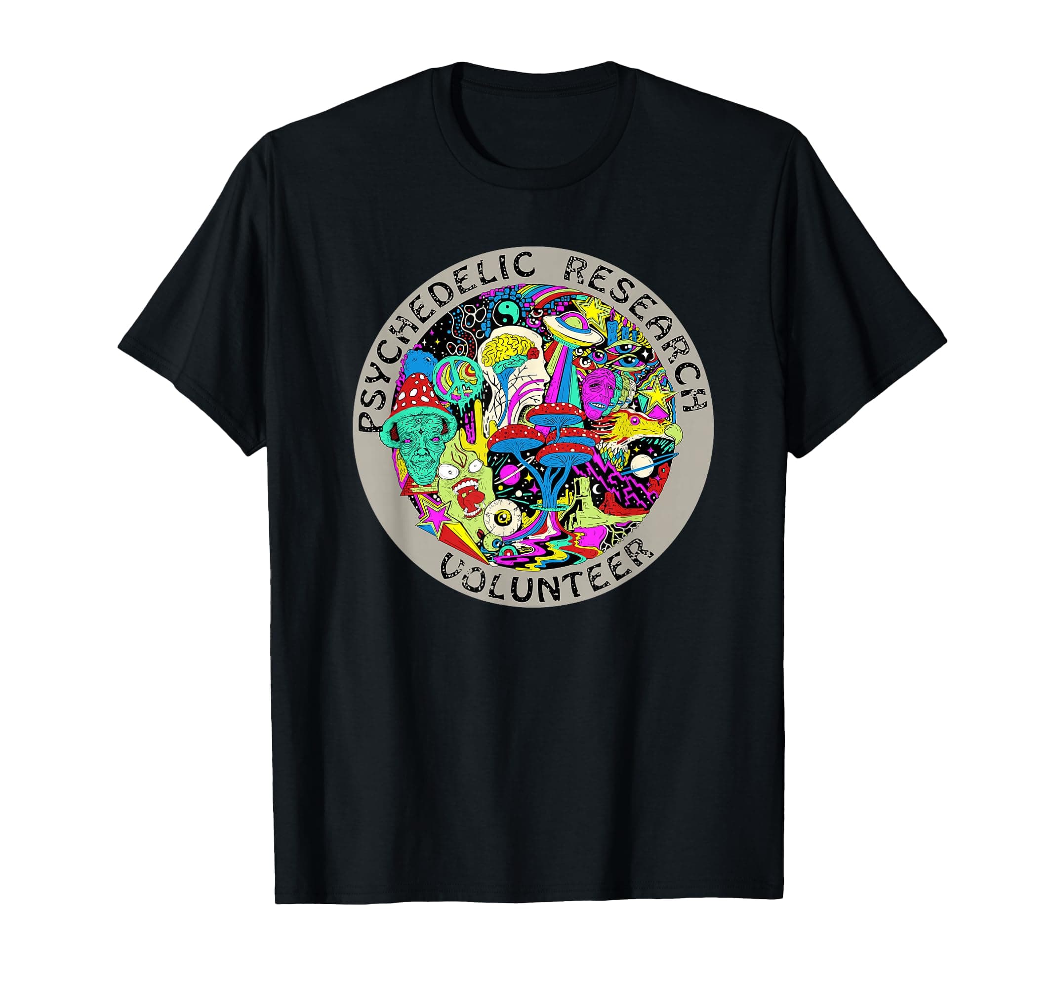 Psychedelic Mushroom Trip Gift - Psychedelic Research Gift T-Shirt Small