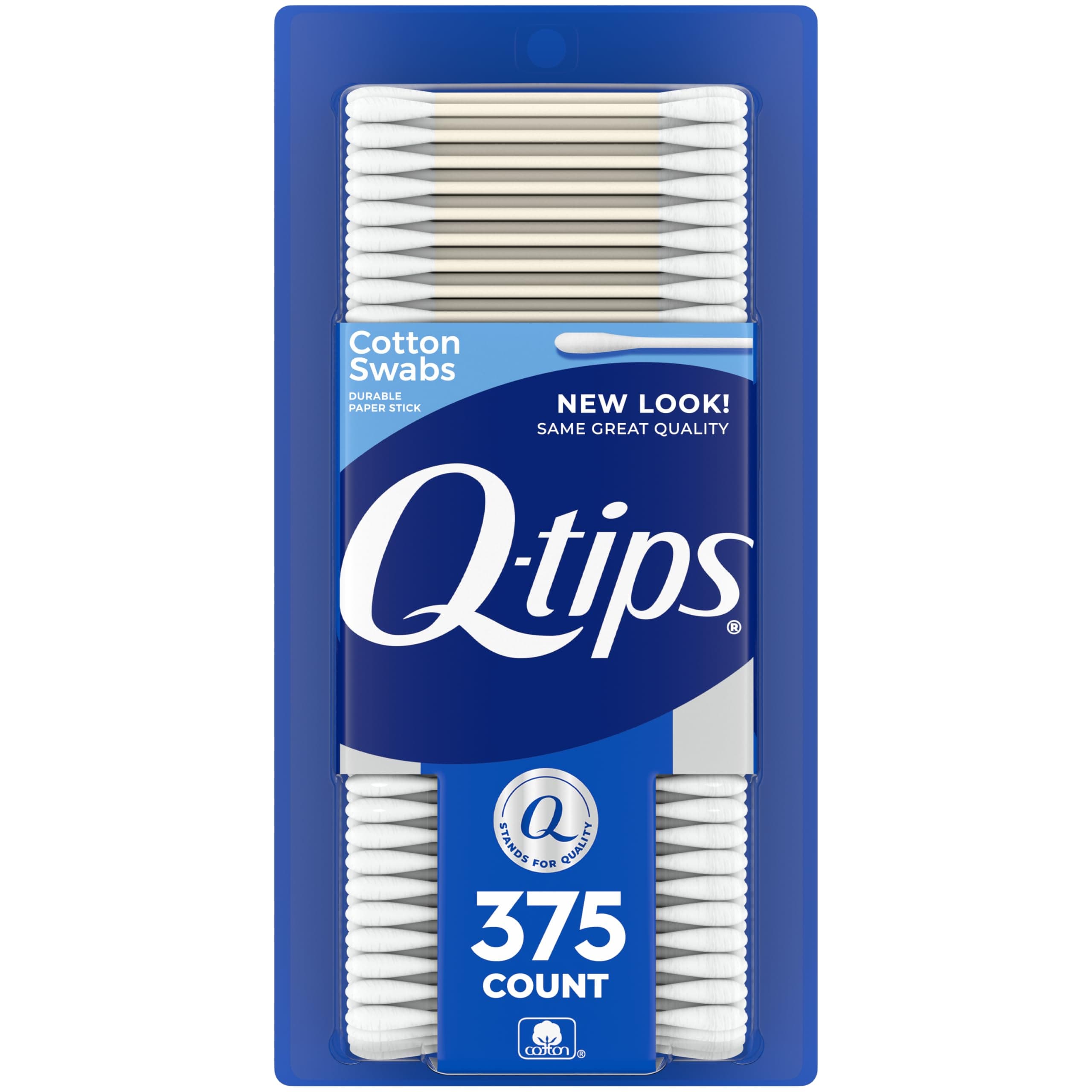 Q-tips Cotton Swabs, 375 ct