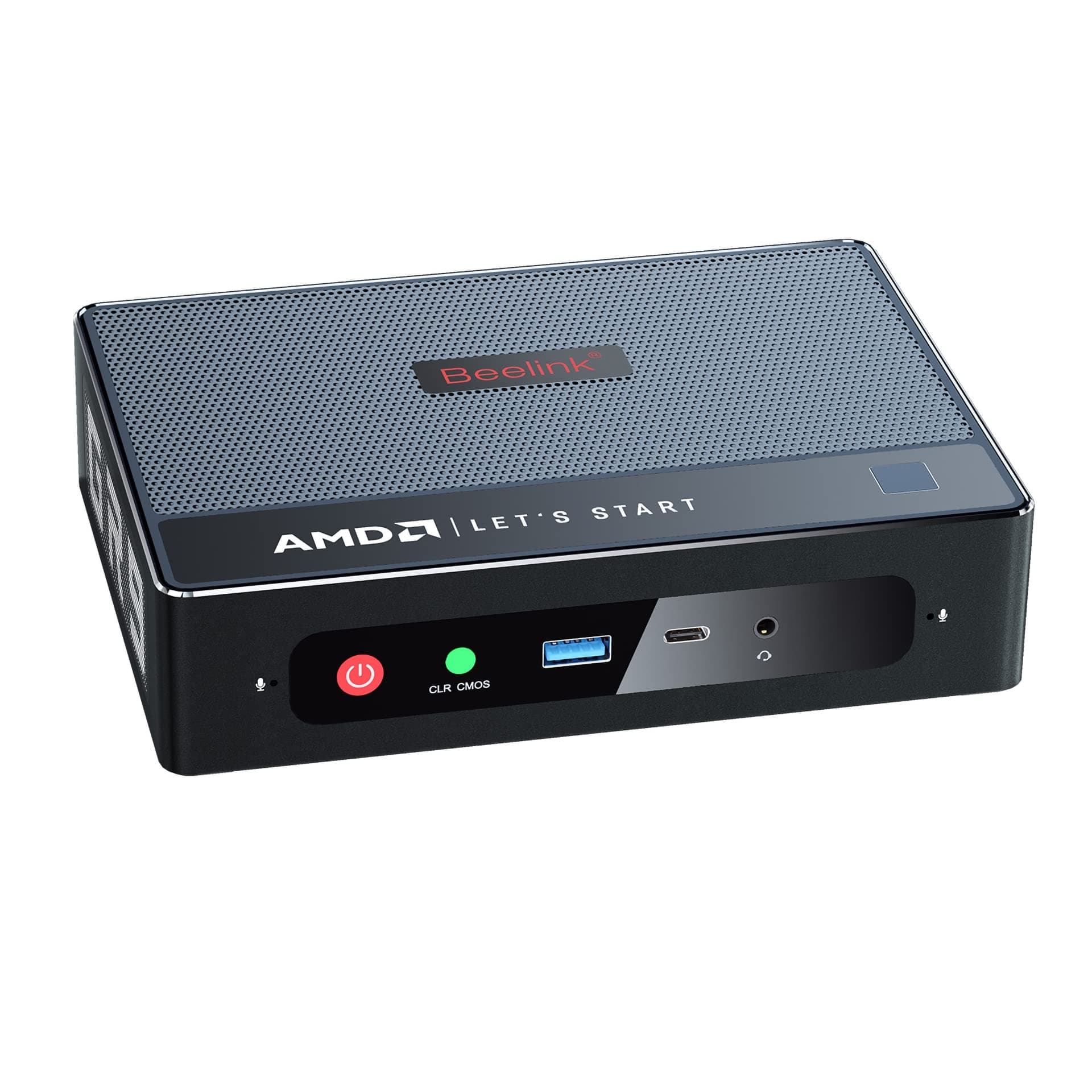 Windows 11 Pro Beelink GTR5 Mini PC, AMD Ryzen 9 5900HX Processor(8C/16T,up to 4.6Ghz),Mini Computer with 32GB DDR4 RAM/ 500GB M.2 NVME 2280 SSD, Support 4K@60Hz/WiFi 6E/BT5.0/Auto Power On