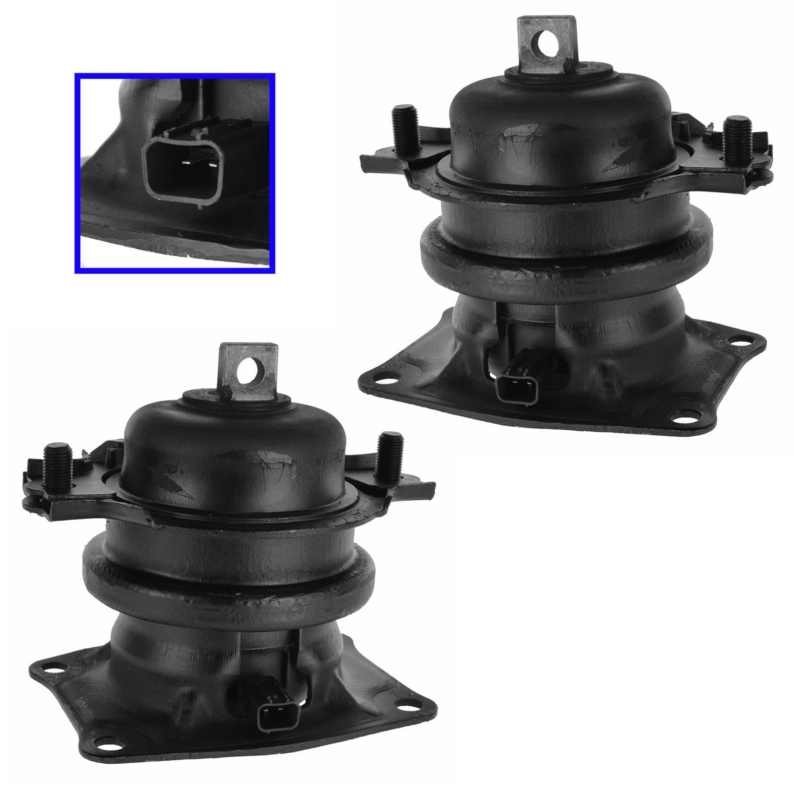TRQ Front and Rear Engine Mount Set Compatible with 2005-2007 Honda Odyssey
