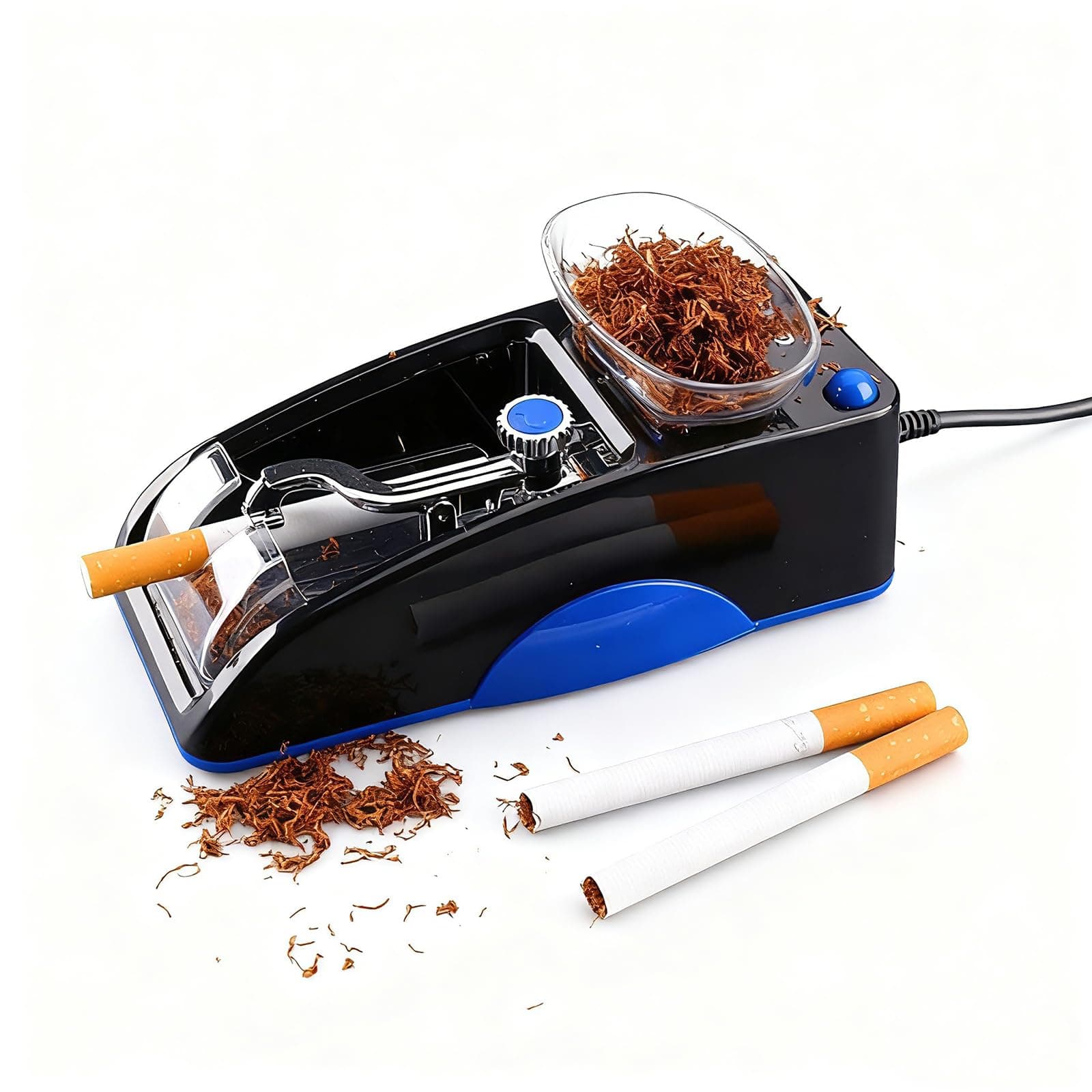 Electric Cigarette Tobacco Rolling Automatic Roller Maker Mini Machine, Men's Father's Best Present