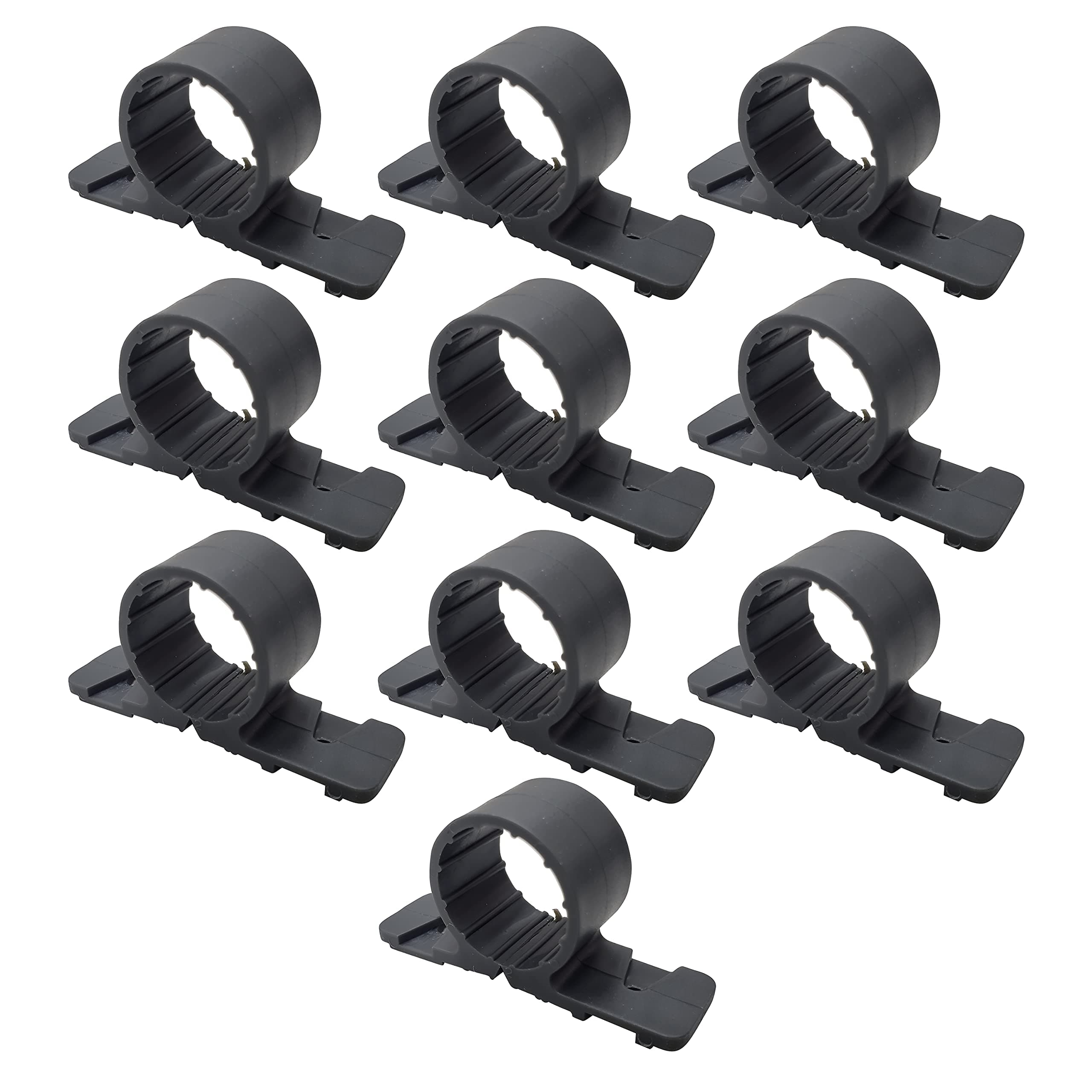 Metpure 3/4" Plastic 2-Hole Pipe Clamp [10 Pack]