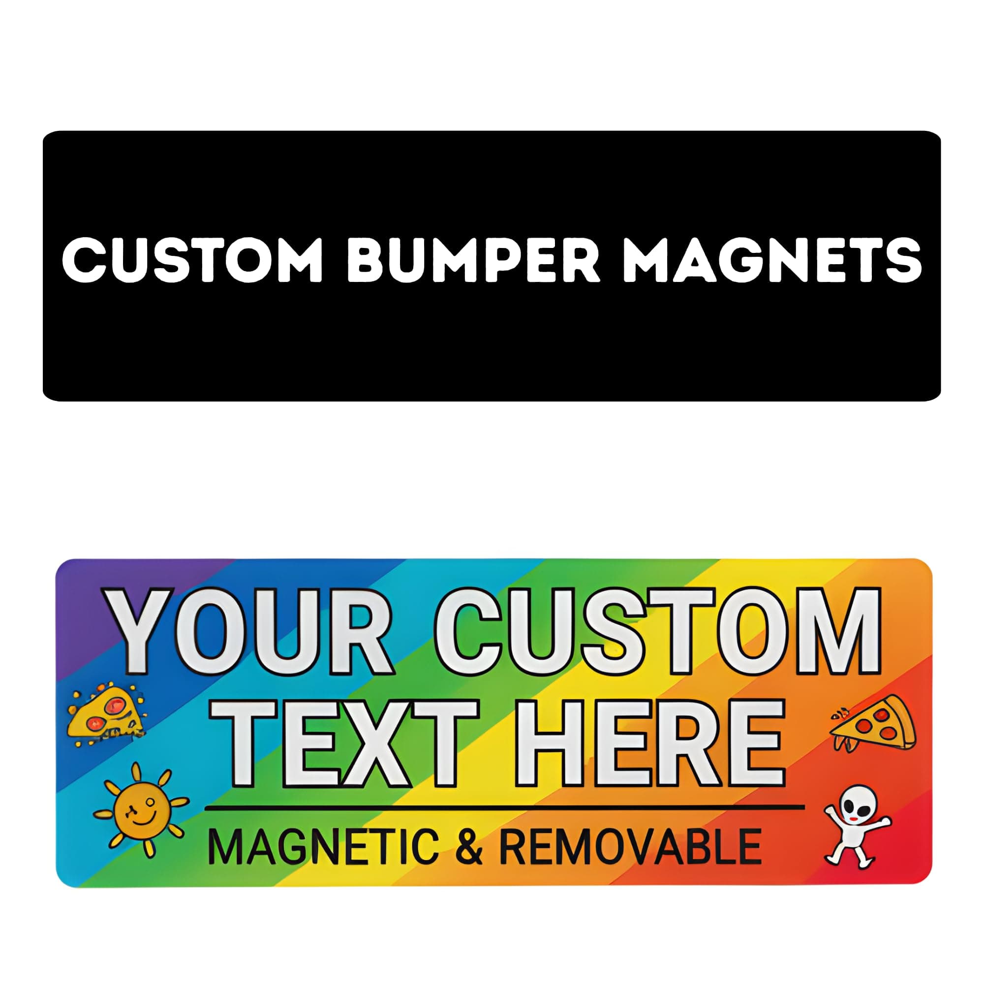 Custom Magnetic Bumper Sticker | Personalized Your Business with Full Color UV Printing Image, Text and Logo | Custom Magnetic Signs for Vehicles | Custom Car Magnets for Businesses