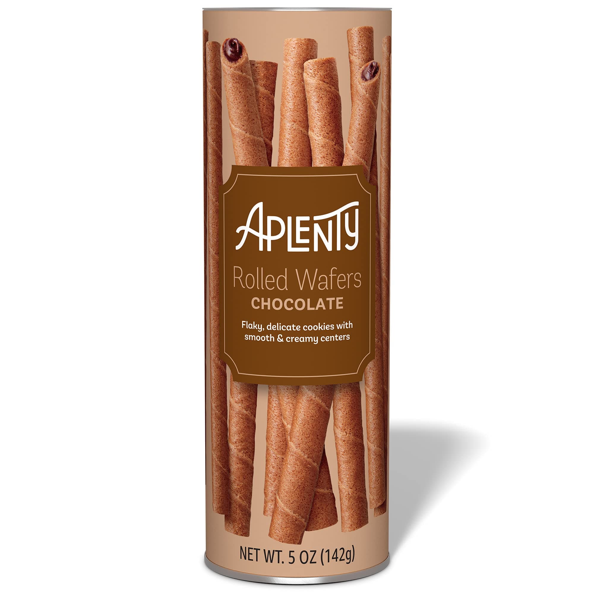 Amazon Brand - Aplenty, Chocolate Rolled Wafers, 5 oz