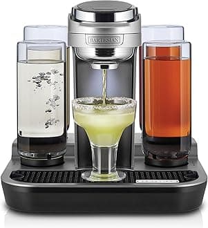 Bartesian Professional Cocktail Machine, 5 Premium Glass Bottles, 55306 (Renewed)