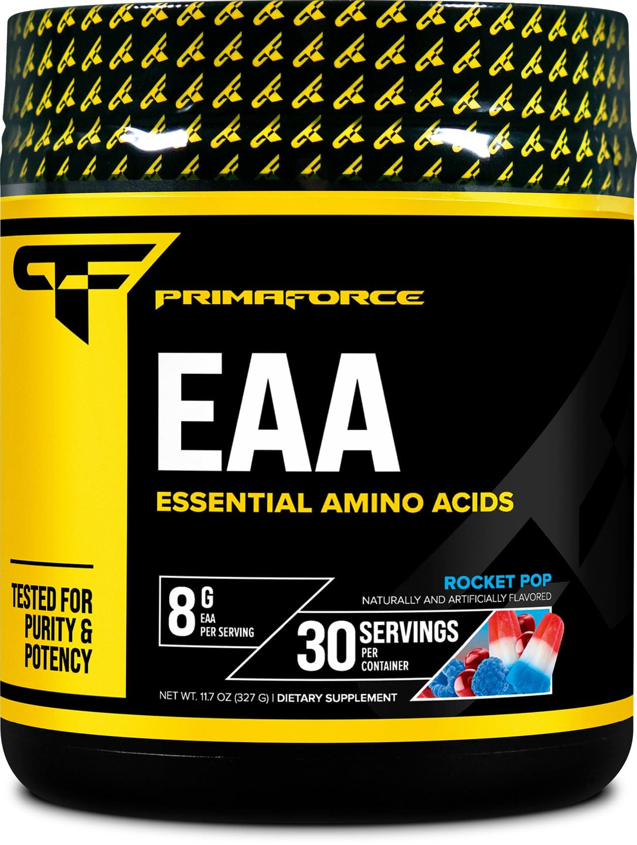 EAA Powder (30 Servings, Rocket Pop Flavor) - Essential Amino Acids for Pre/Intra Workout and Recovery - Non-GMO and Gluten Free