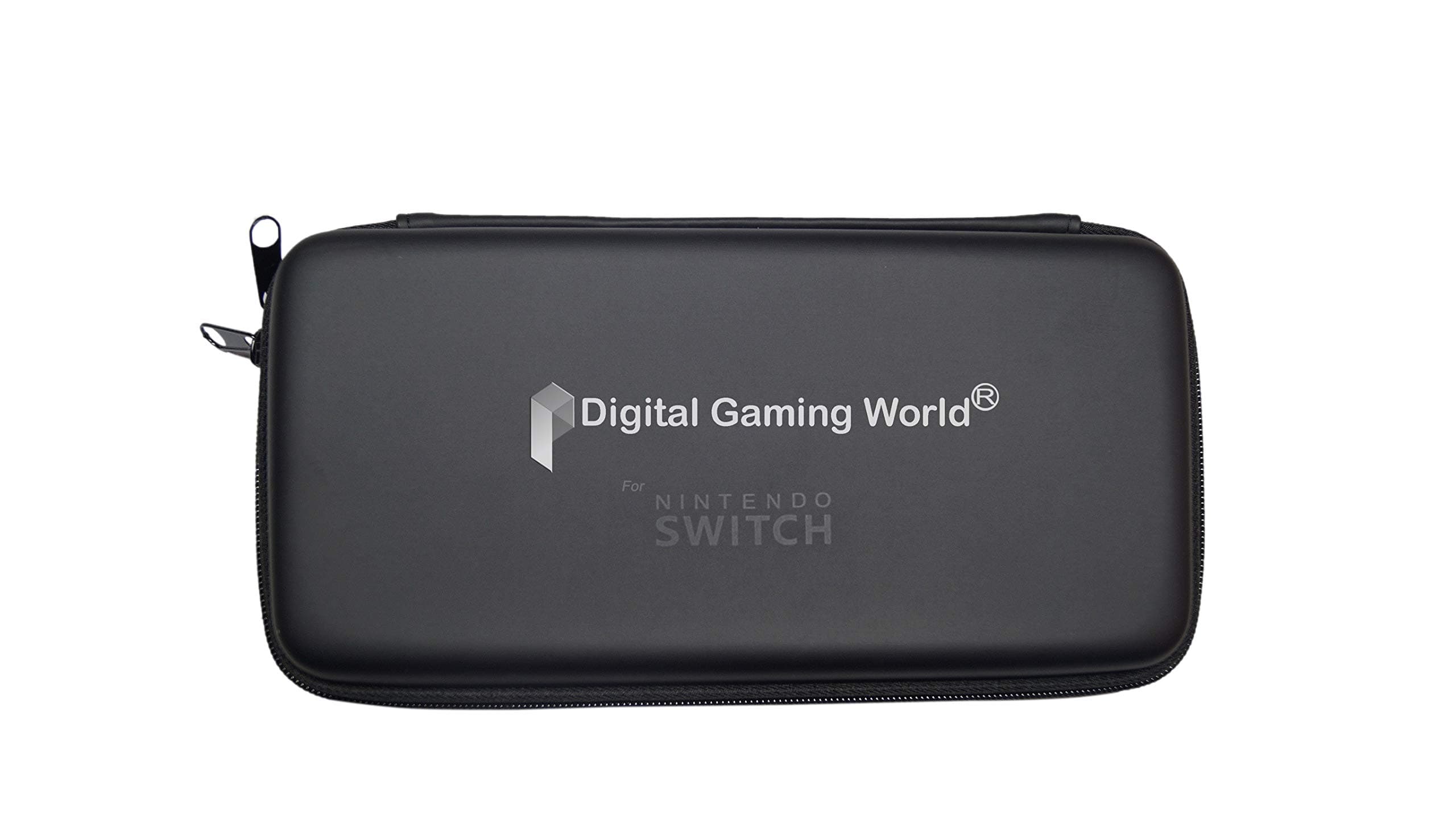 Digital Gaming World® New Design Zip Pouch Case for Switch Console (Black Color) (Console not included) Quality Upgraded