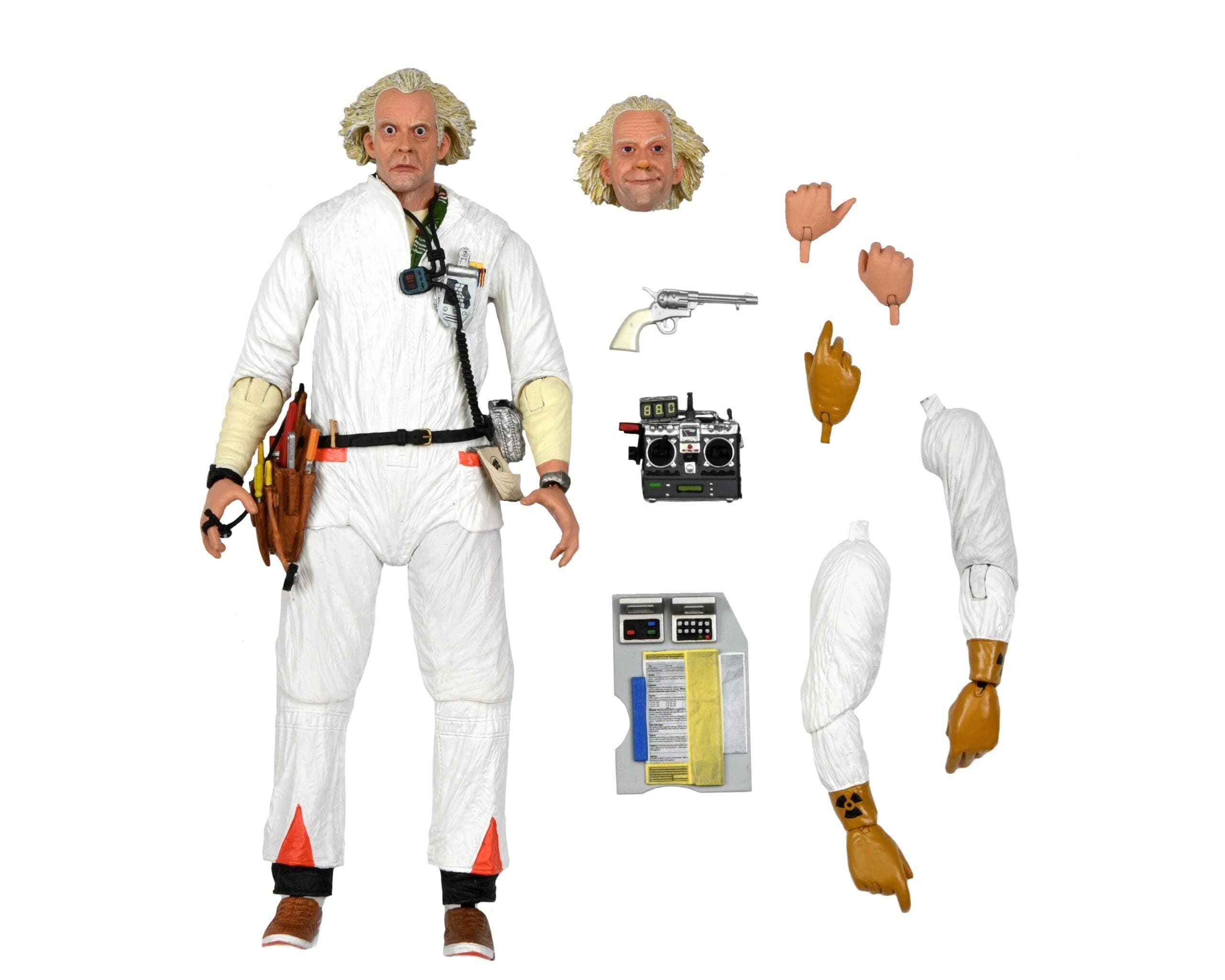 53620 BACK TO THE FUTURE - Ultimate Doc Brown 1985 - Figurine articulée,Black,18cm