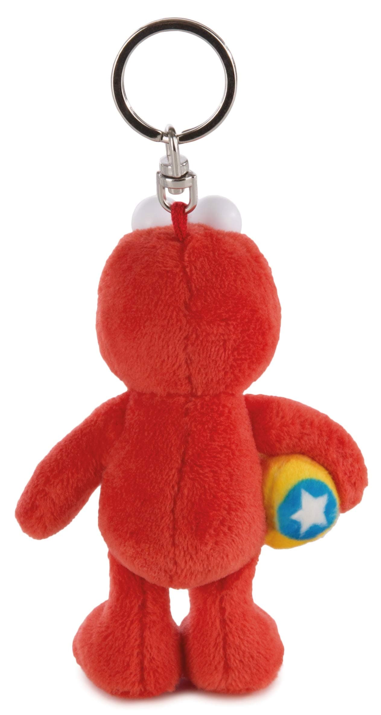 Nici 41961 Plush Filling: 100% Polyester Wadding Eyes Material: Plastic Sesame Street Elmo Monster Key Fob, 10 cm, Red