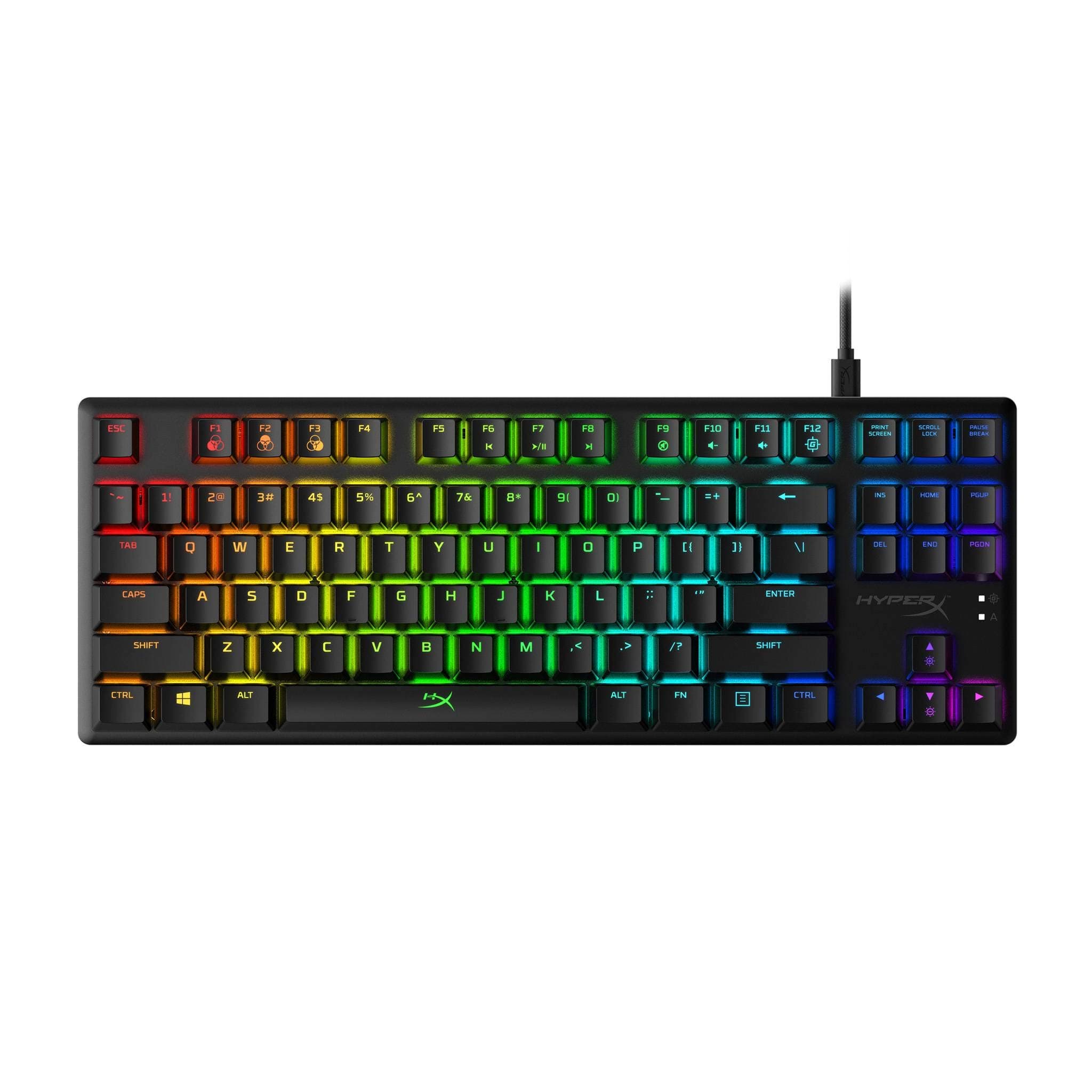 HyperX Alloy Origins Core HyperX Keyless Compact Wired Gaming Mechanical Keyboard Red Switch with RGB Backlight for PC, PS5, PS4, Xbox Series X, S, and Xbox One (Renewed)