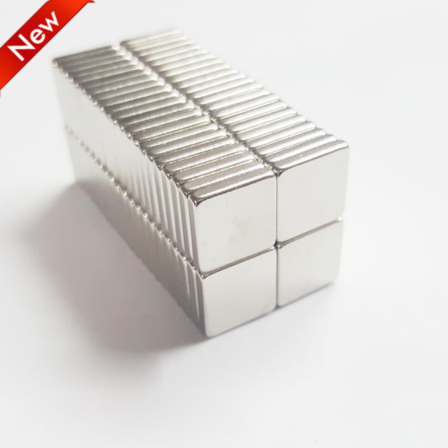 Magnetics 10x10x2mm 45-Piece Rectangular Magnets Ideal for refrigerators, Handicraft Projects, whiteboards, DIY Projects, Office Magnets