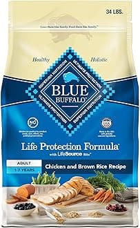 Blue Buffalo Life Protection Formula Natural Adult Dry Dog Food, Chicken and Brown Rice 34-lb