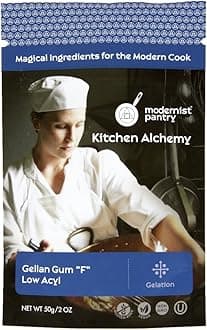 Pure Gellan Gum F - Low Acyl ⊘ Non-GMO Vegan OU Kosher Certified - 50g/2oz