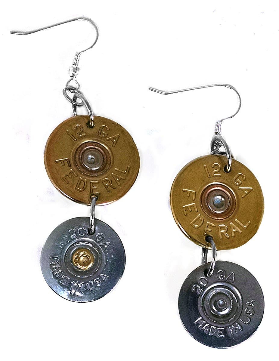 Bobbi Lee Designs Double Dangling Shotgun Shell Earrings