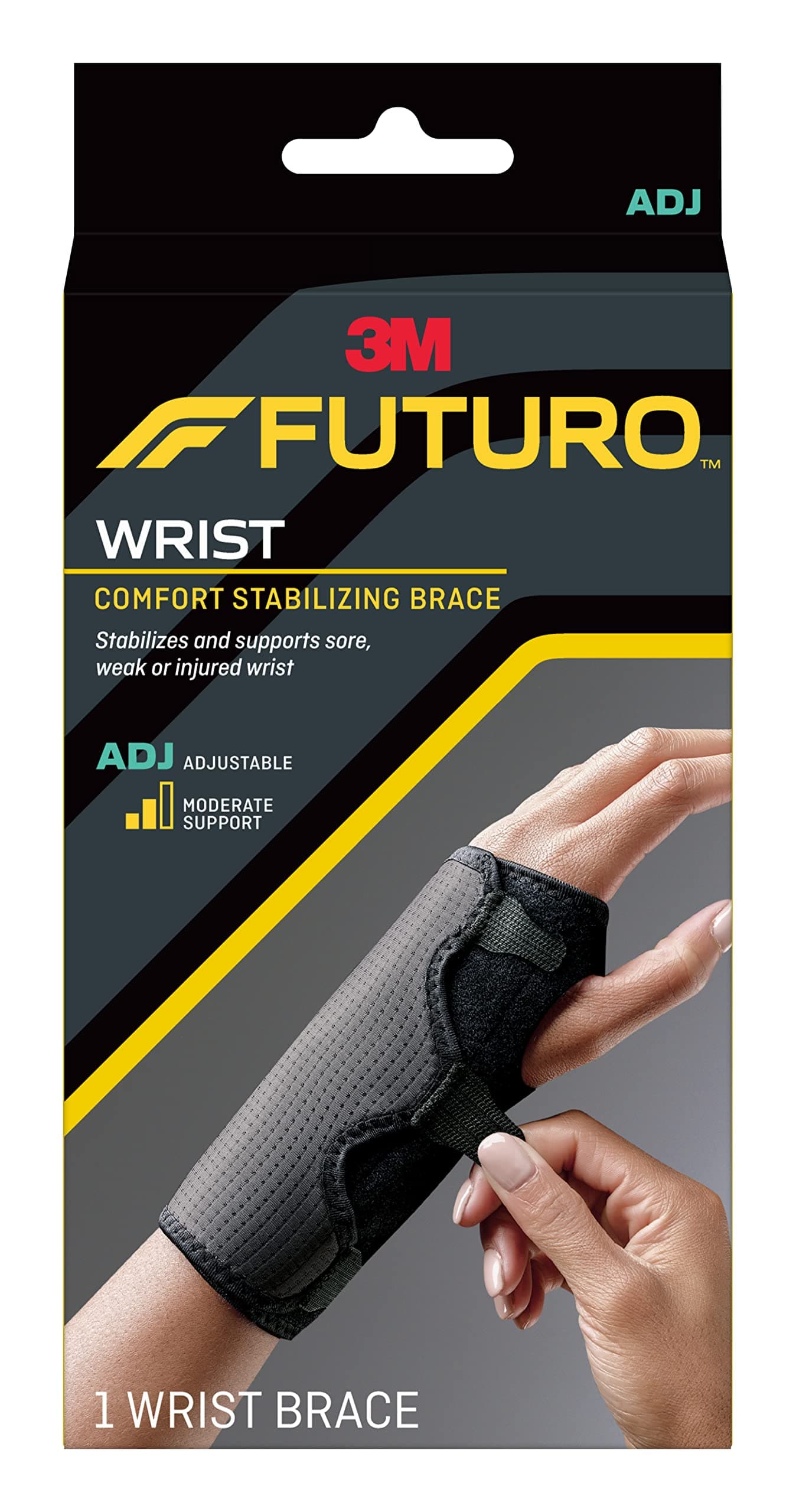 Futuro Adjustable, Reversible, Moderate Stabilizing Support, Splint Wrist Brace