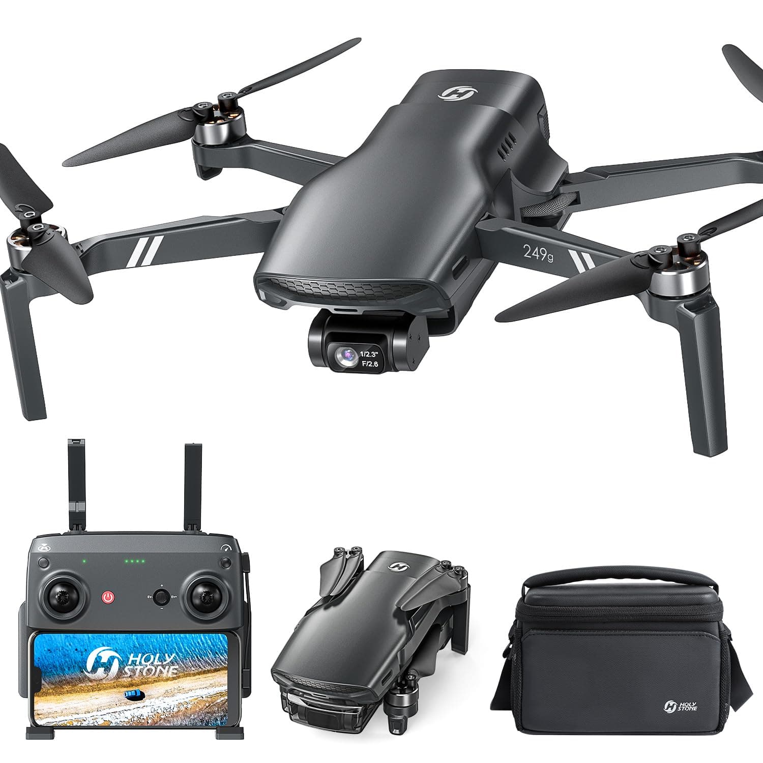HS900 Drone with Camera for Adults, 3-Axis Gimbal, 8K Photo, 4K/30FPS Video, 20000Ft Transmission, AI Follow Me, Smart Return, QuickShots, Beginner-Friendly