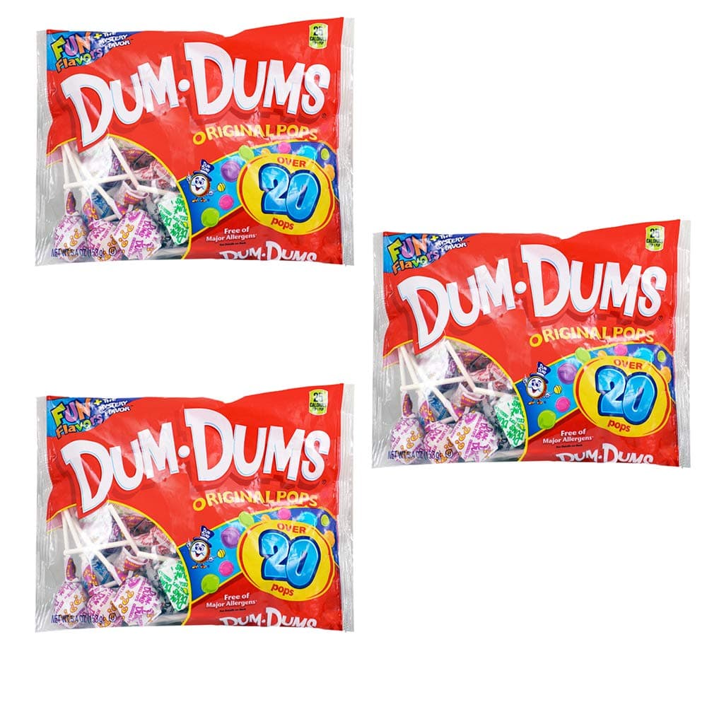 Dum Dums Original Pops - Value Pack (Pack of 3)