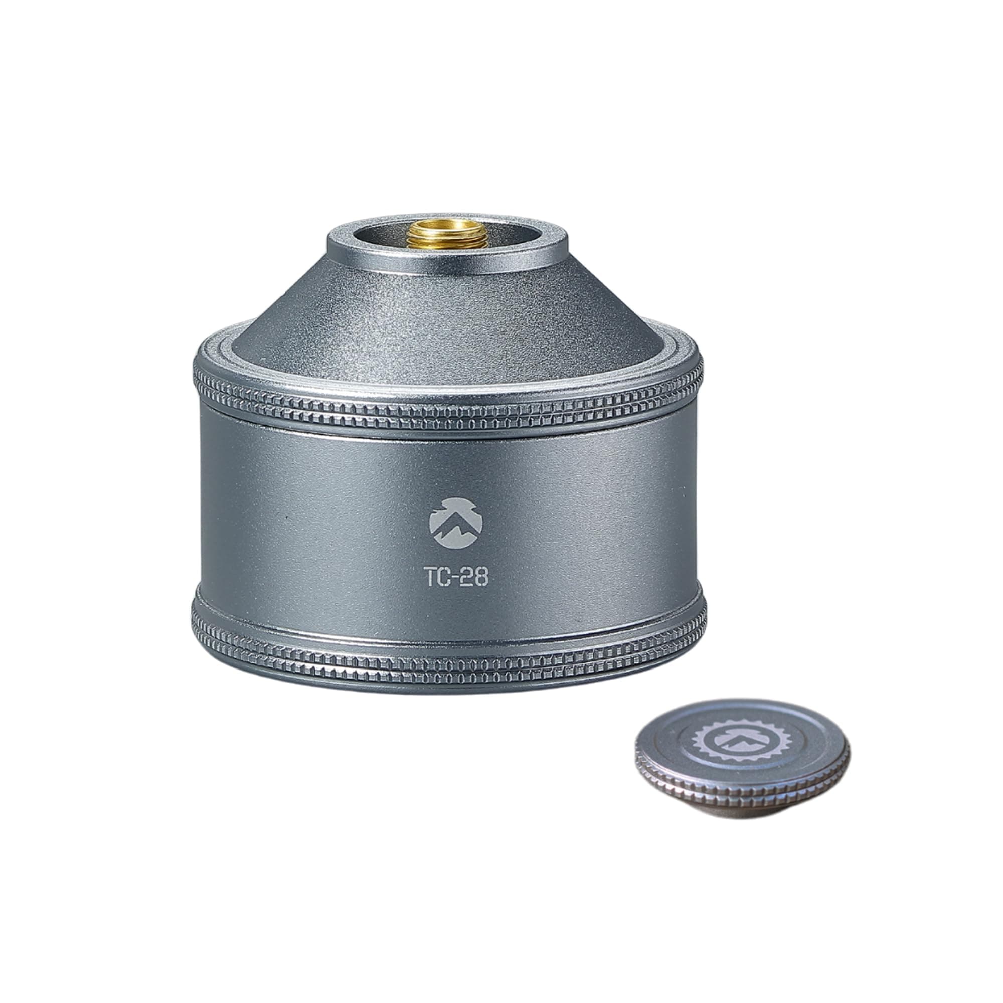 CAMPINGMOON Empty Refillable Canister for Backpacking Camping EN417 Lindal Valve Silver 35g TC-28