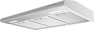 Under Cabinet Range Hood 30 inch Vent Hood for Kitchen with 3 Speed Exhaust Fan, Ducted and Ductless Convertible, Stainless Steel