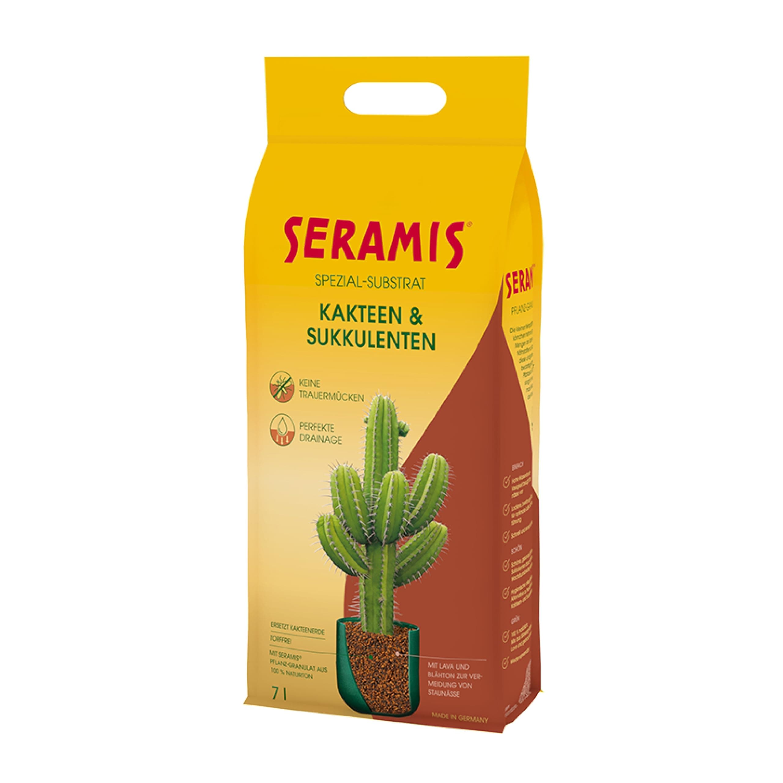 special substrate for cactus and succulent pPlants, 7 litres of granules.