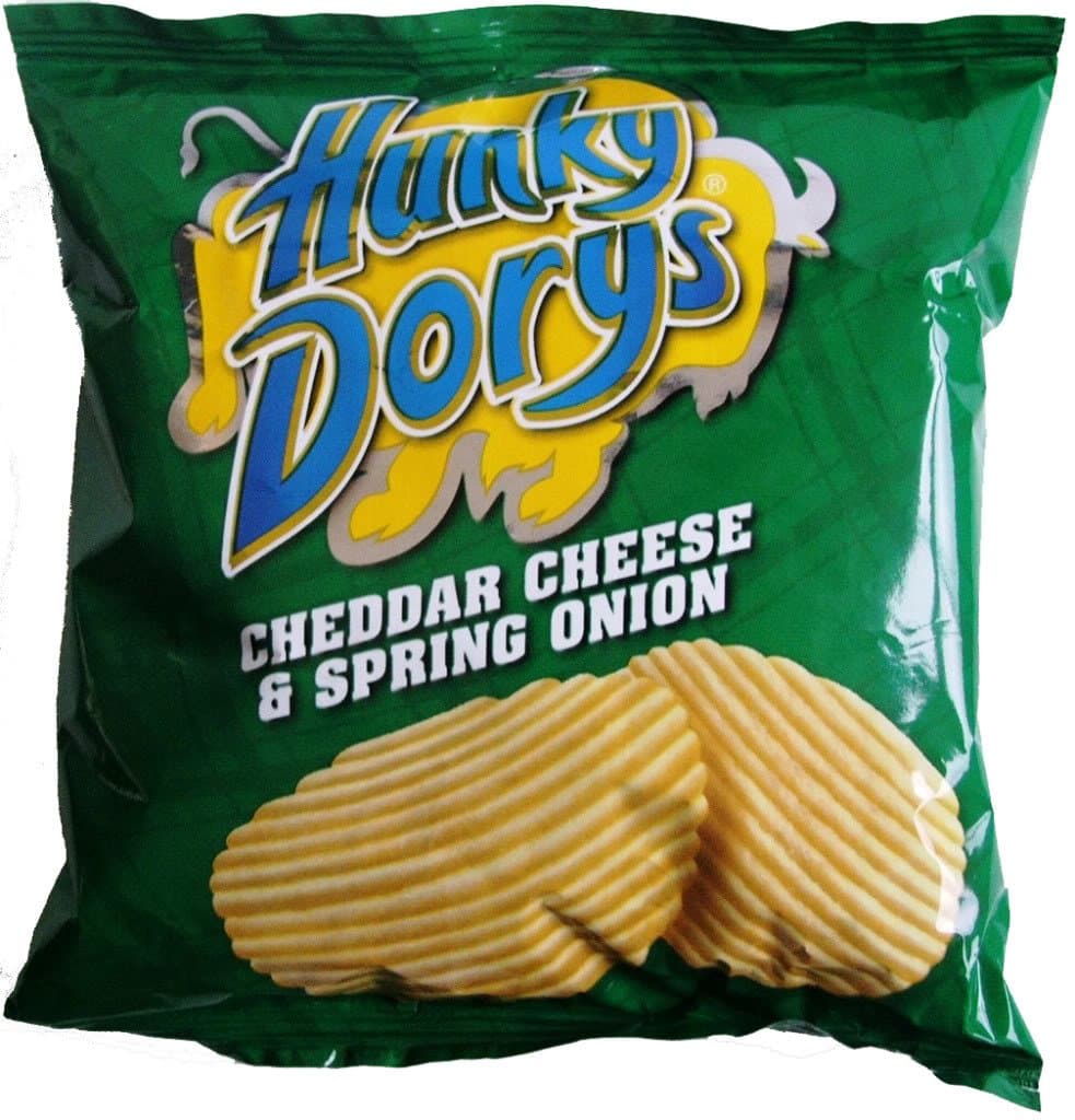Cheddar Cheese & Spring Onion Crisps Box of 50