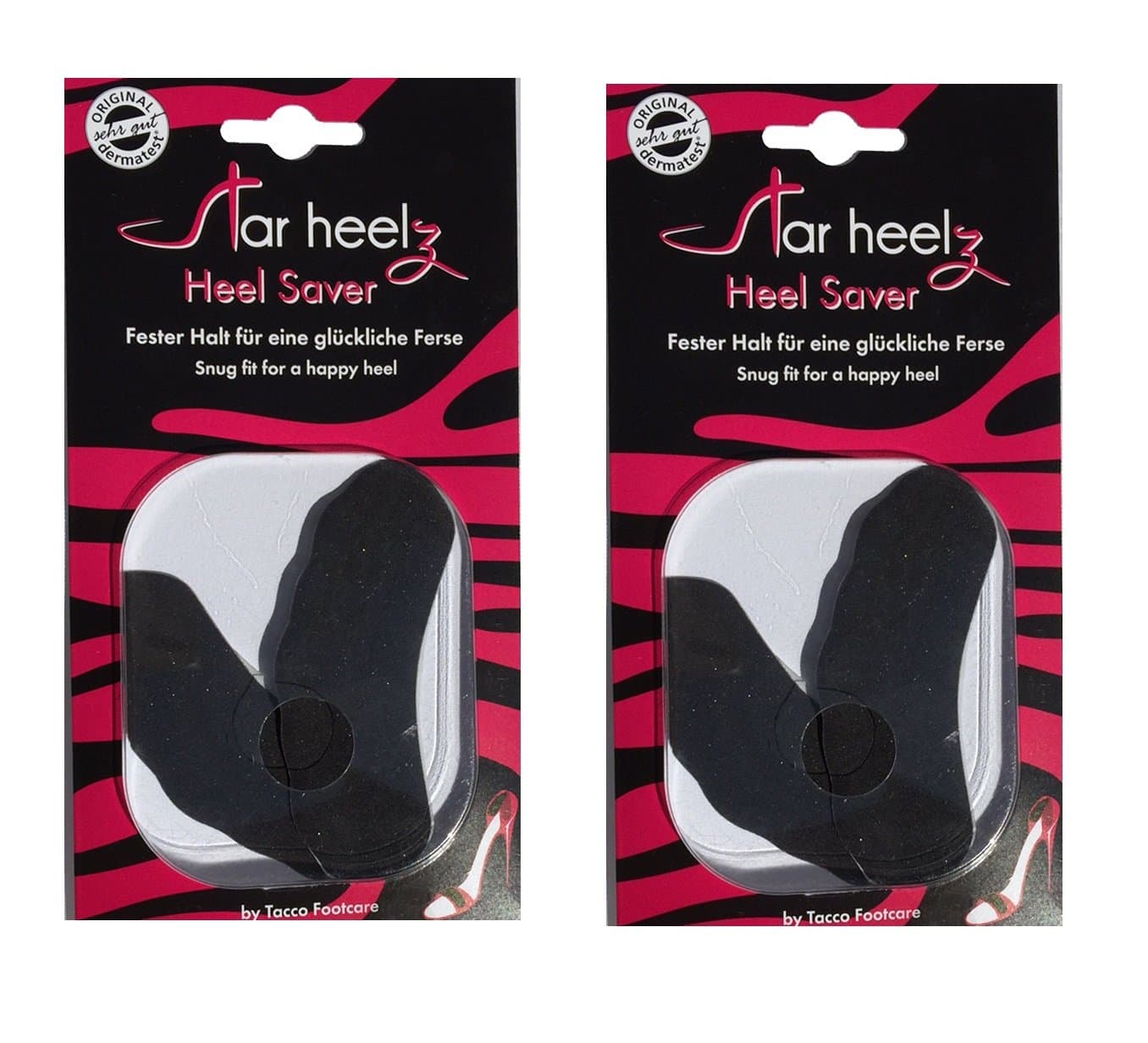 2 Extra Thin Anti Slip Heel Grip. Stops Heel Slip & Blisters in Shoes. Heel Saver by Star Heelz.