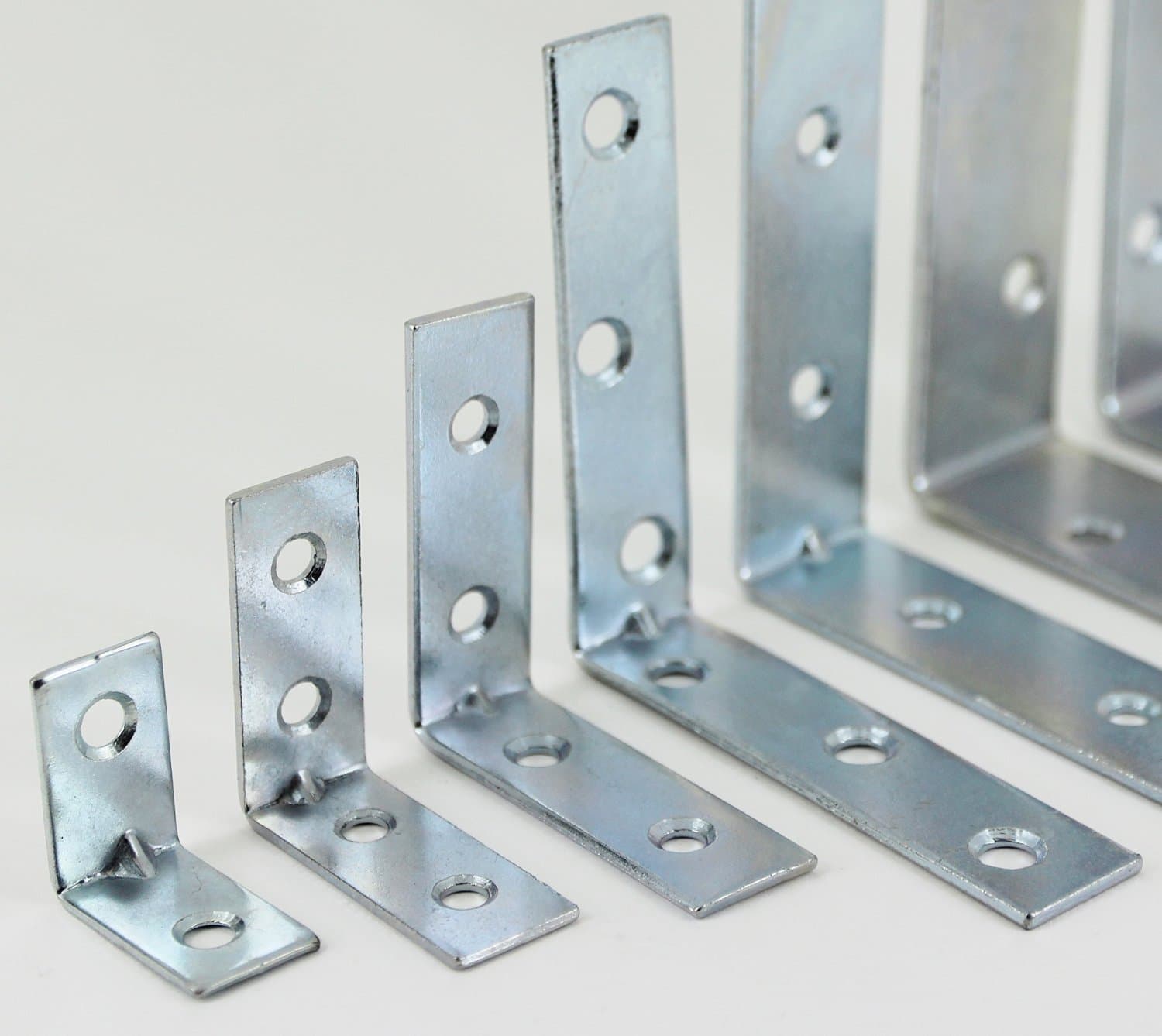 MP Smith Qty 50 - Corner Braces - Angle Brackets 25mm 40mm 50mm 65mm 75mm or 100mm (40mm - B6712)