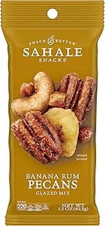 - Sahale Snacks Banana Rum Pecans Glazed Mix, 1.5 Ounces (Pack of 18)