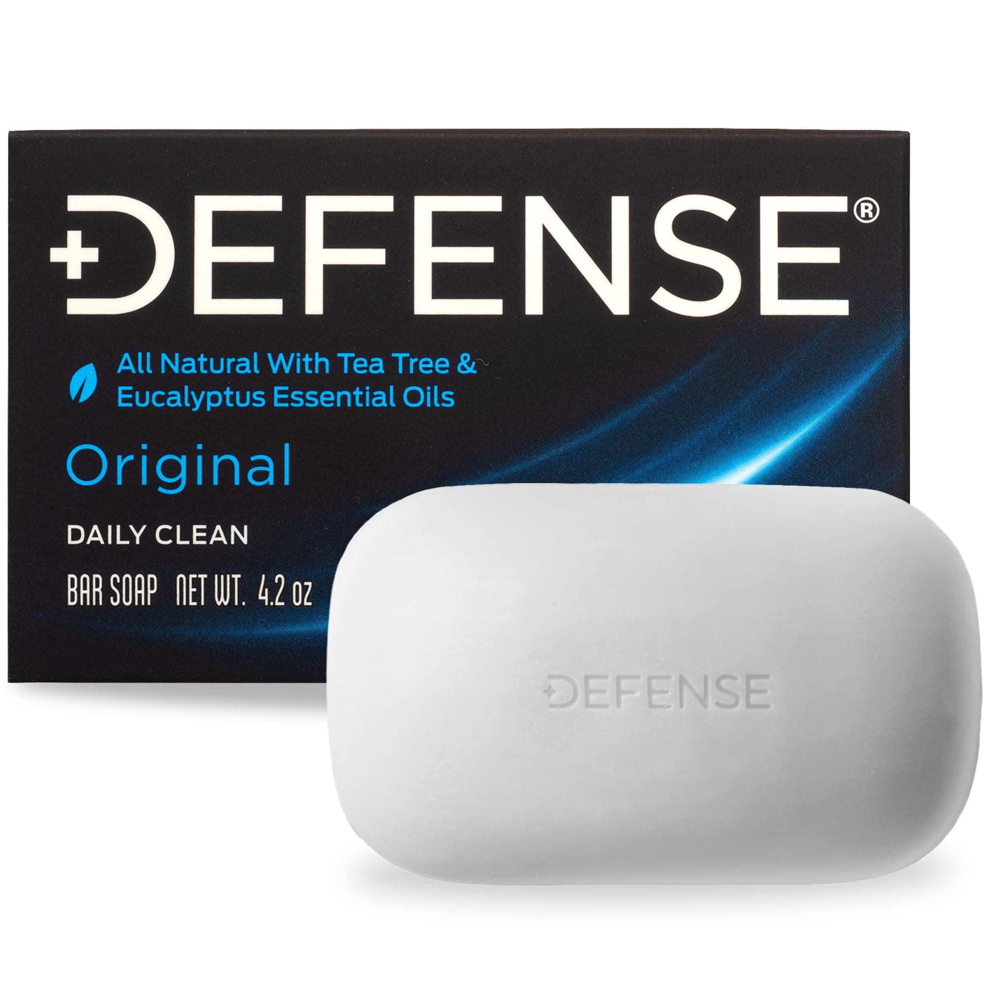 Defense Soap 4 Oz Bar - 100% Natural Tea Tree and Eucalyptus Oil